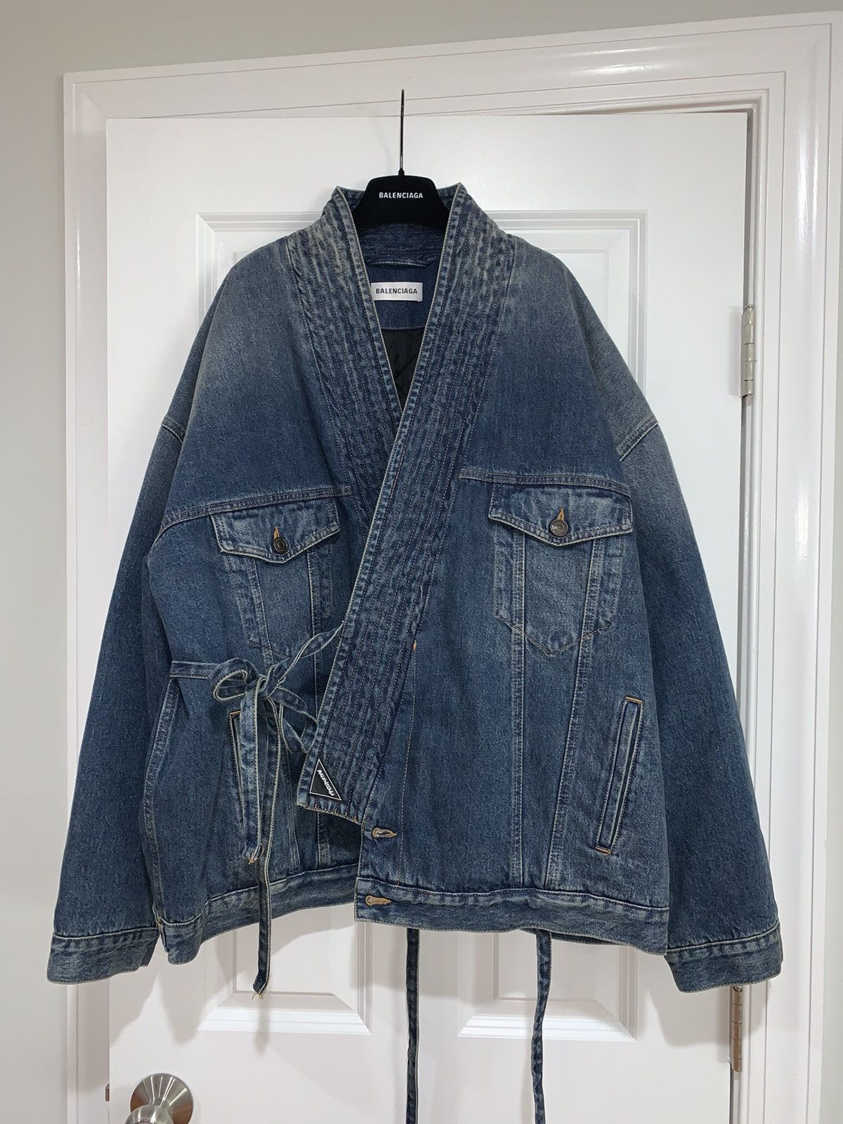 【BALENCIAGA】デムナ期 denim kimono正規品 Balenciaga BNWT Balenciaga Oversized Kimono Judo Denim Jacket