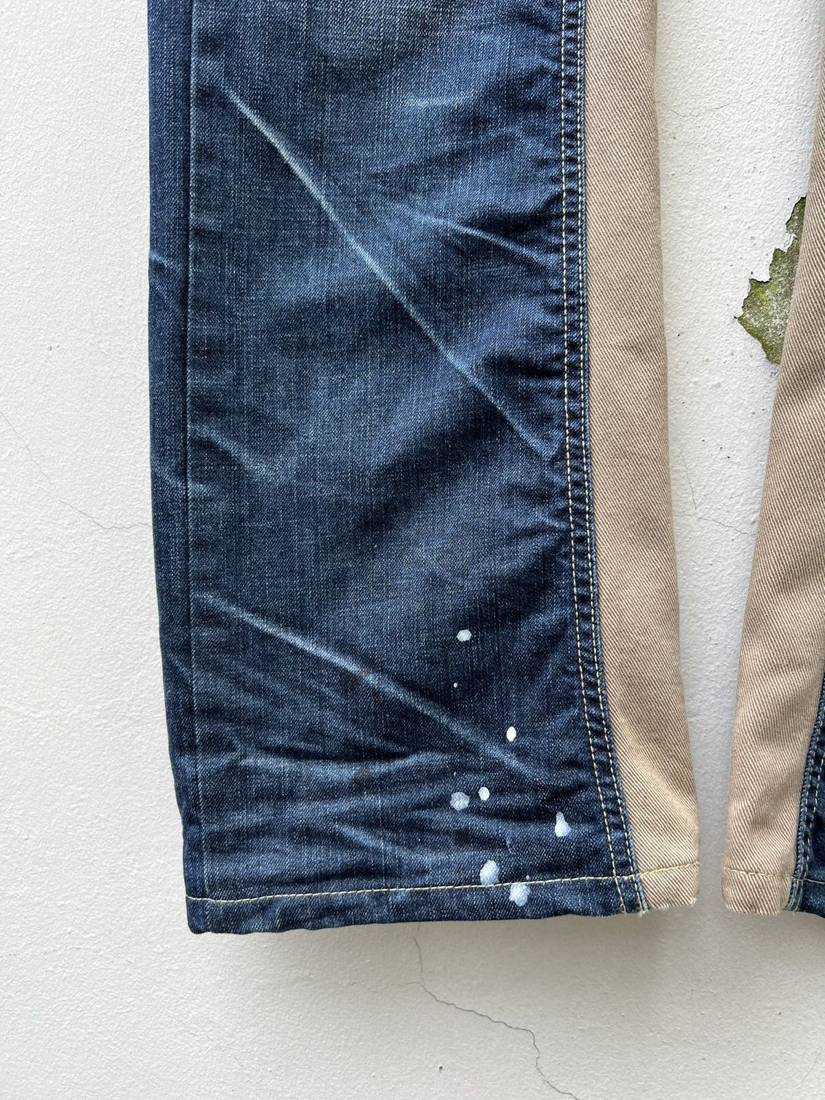 Indian Motorcycle × Vintage VTG Indian Motorcycle Painter Denim Wide Leg Hybrid Jeans Size US 30 / EU 46 - 12 Thumbnail
