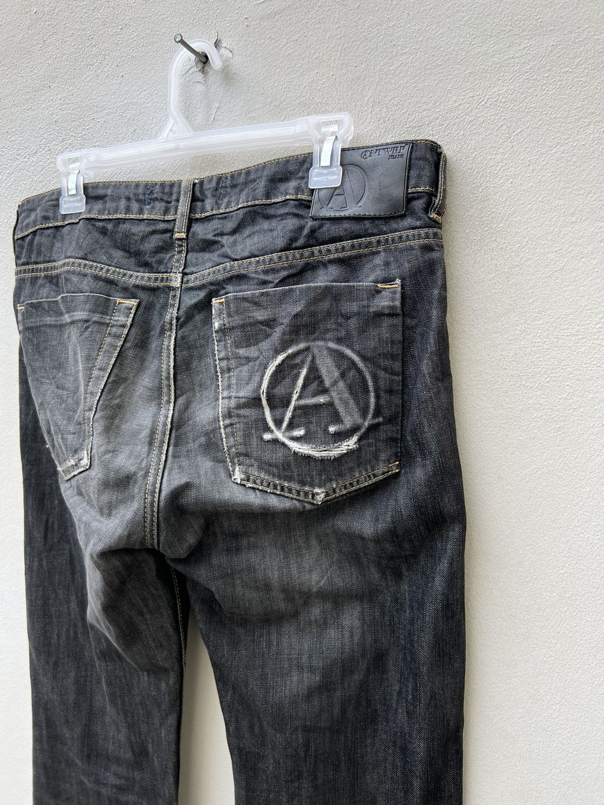 Vintage Vintage ANTWRP Belgium Distressed Faded Black Denim Jeans Size US 32 / EU 48 - 18 Thumbnail