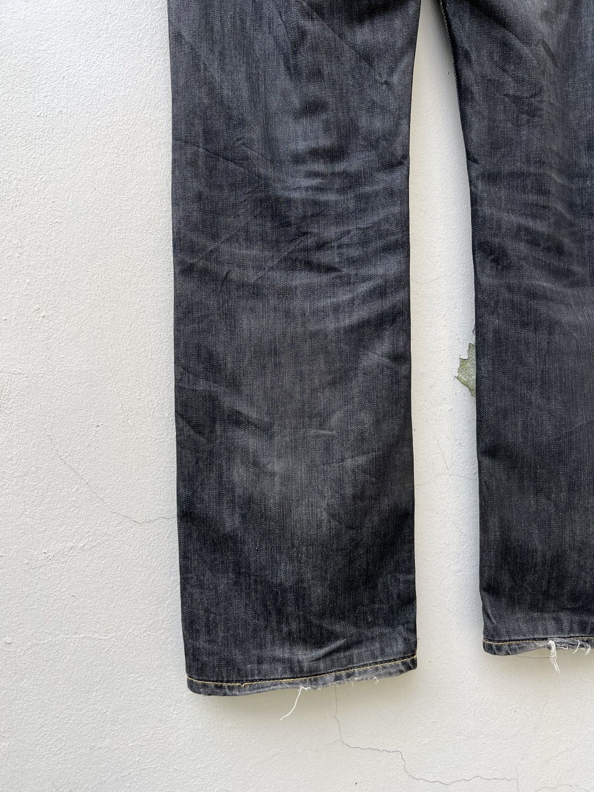 Vintage Vintage ANTWRP Belgium Distressed Faded Black Denim Jeans Size US 32 / EU 48 - 17 Thumbnail