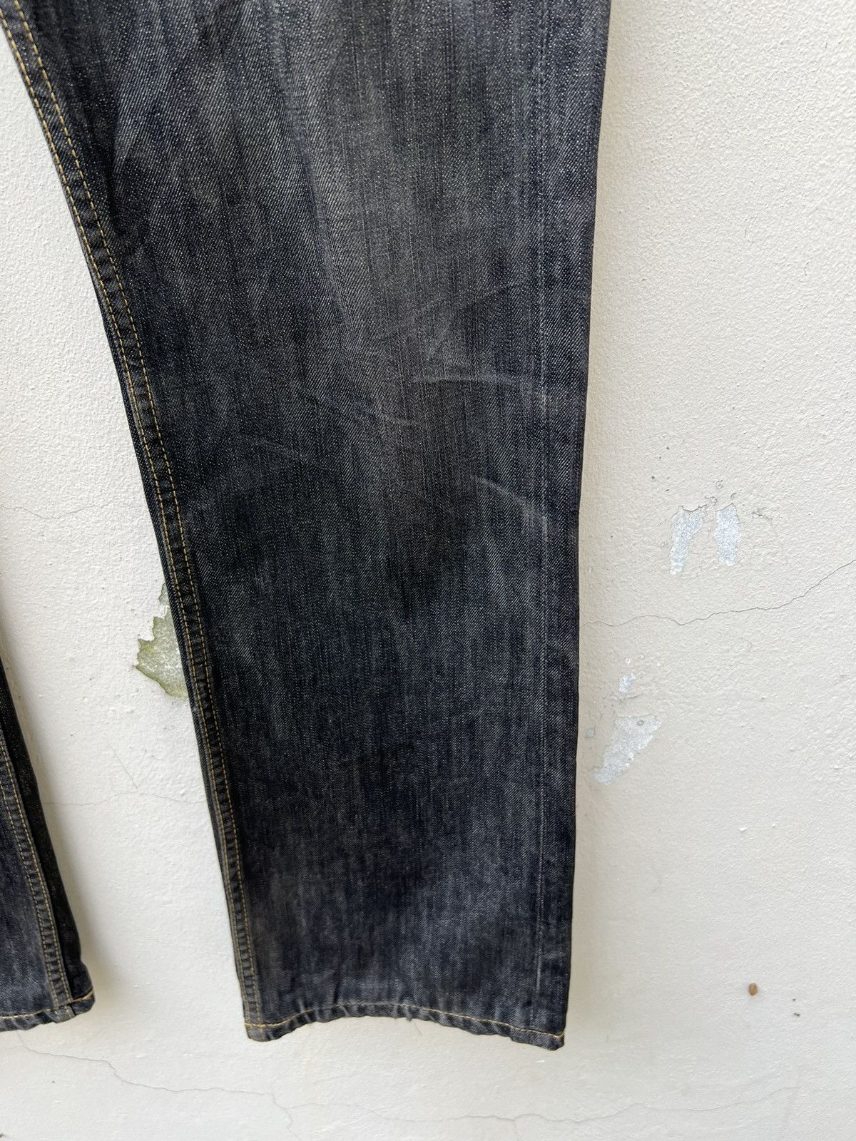 Vintage Vintage ANTWRP Belgium Distressed Faded Black Denim Jeans Size US 32 / EU 48 - 12 Thumbnail