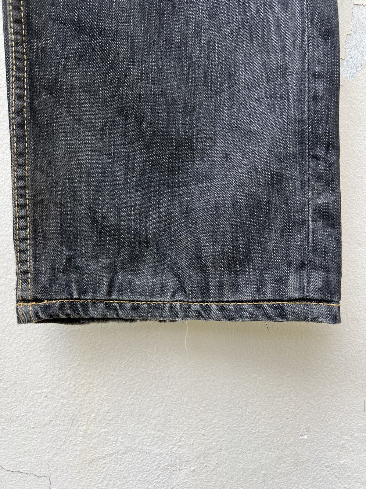Vintage Vintage ANTWRP Belgium Distressed Faded Black Denim Jeans Size US 32 / EU 48 - 13 Thumbnail