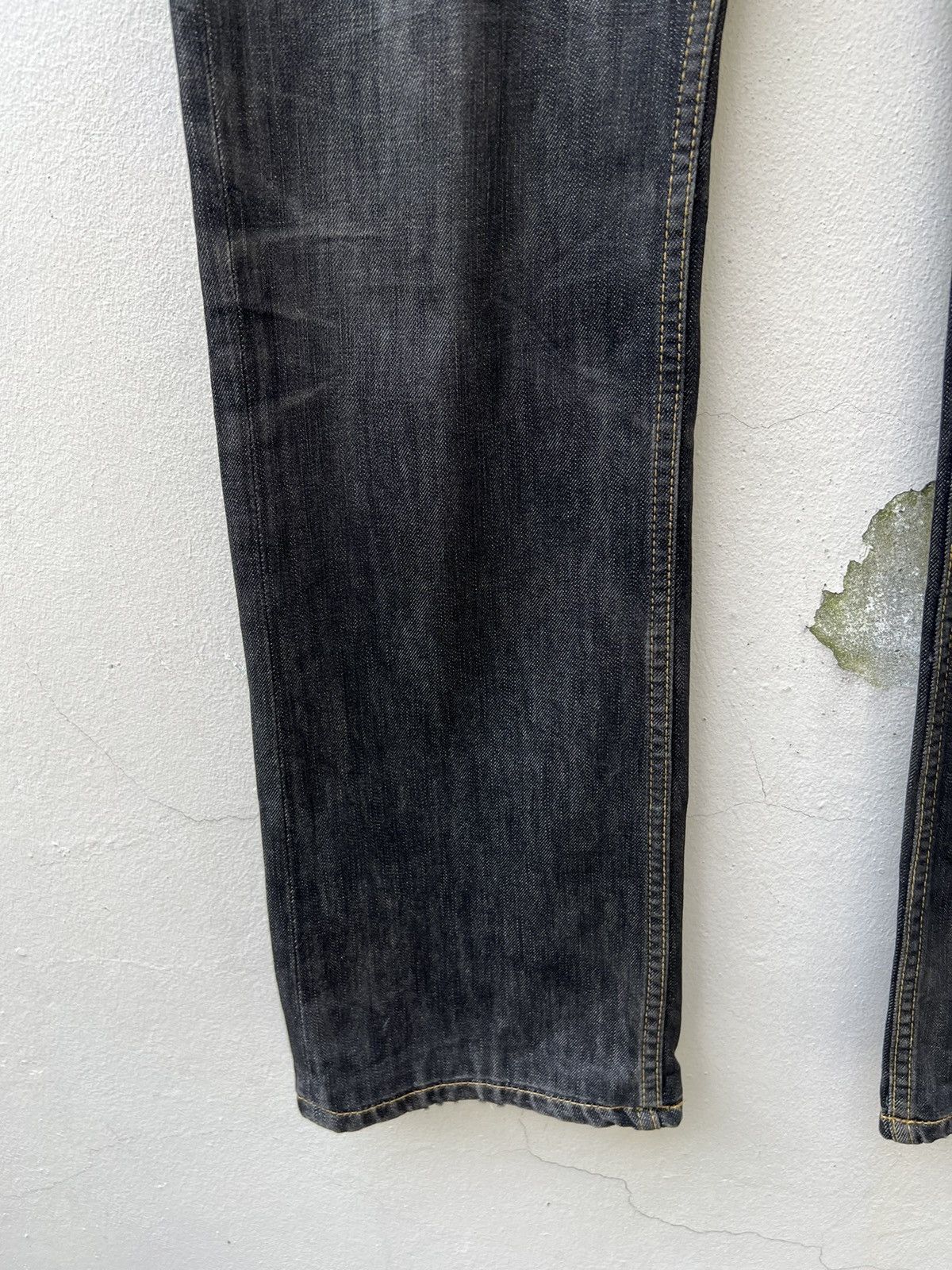 Vintage Vintage ANTWRP Belgium Distressed Faded Black Denim Jeans Size US 32 / EU 48 - 10 Thumbnail