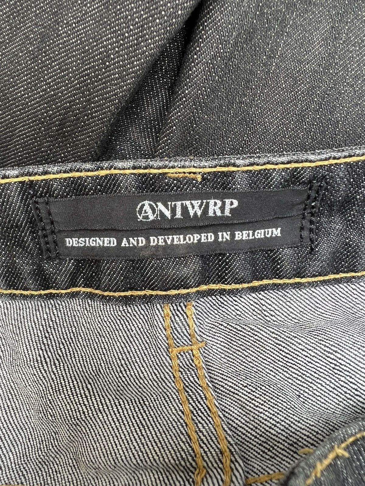 Vintage Vintage ANTWRP Belgium Distressed Faded Black Denim Jeans Size US 32 / EU 48 - 22 Thumbnail