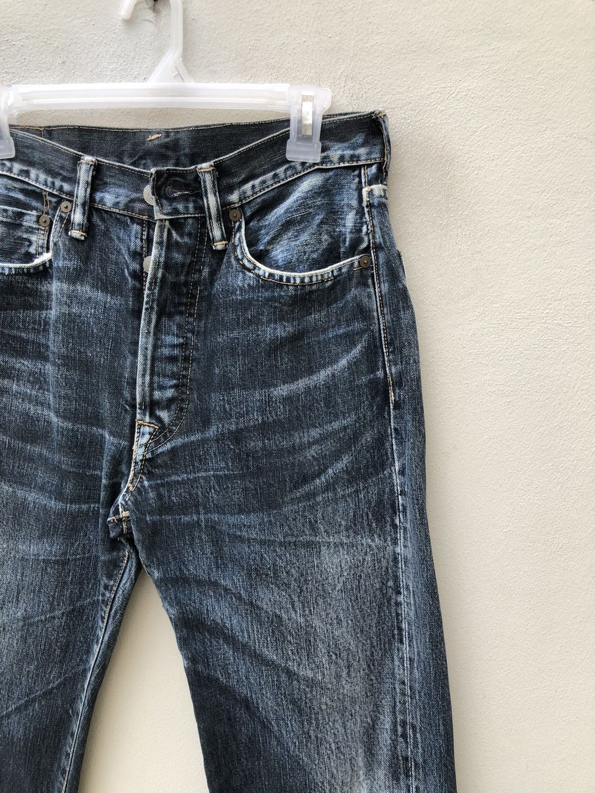 45rpm Vintage 45rpm Japan Faded Indigo Denim Selvedge Jeans Size US 29 - 11 Thumbnail