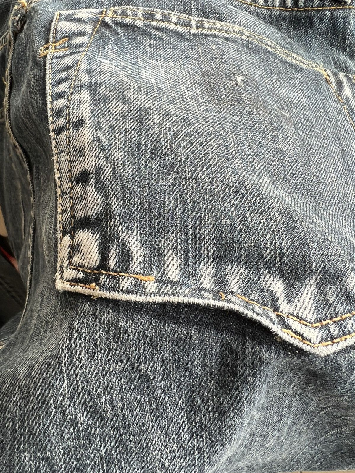 45rpm Vintage 45rpm Japan Faded Indigo Denim Selvedge Jeans Size US 29 - 23 Thumbnail