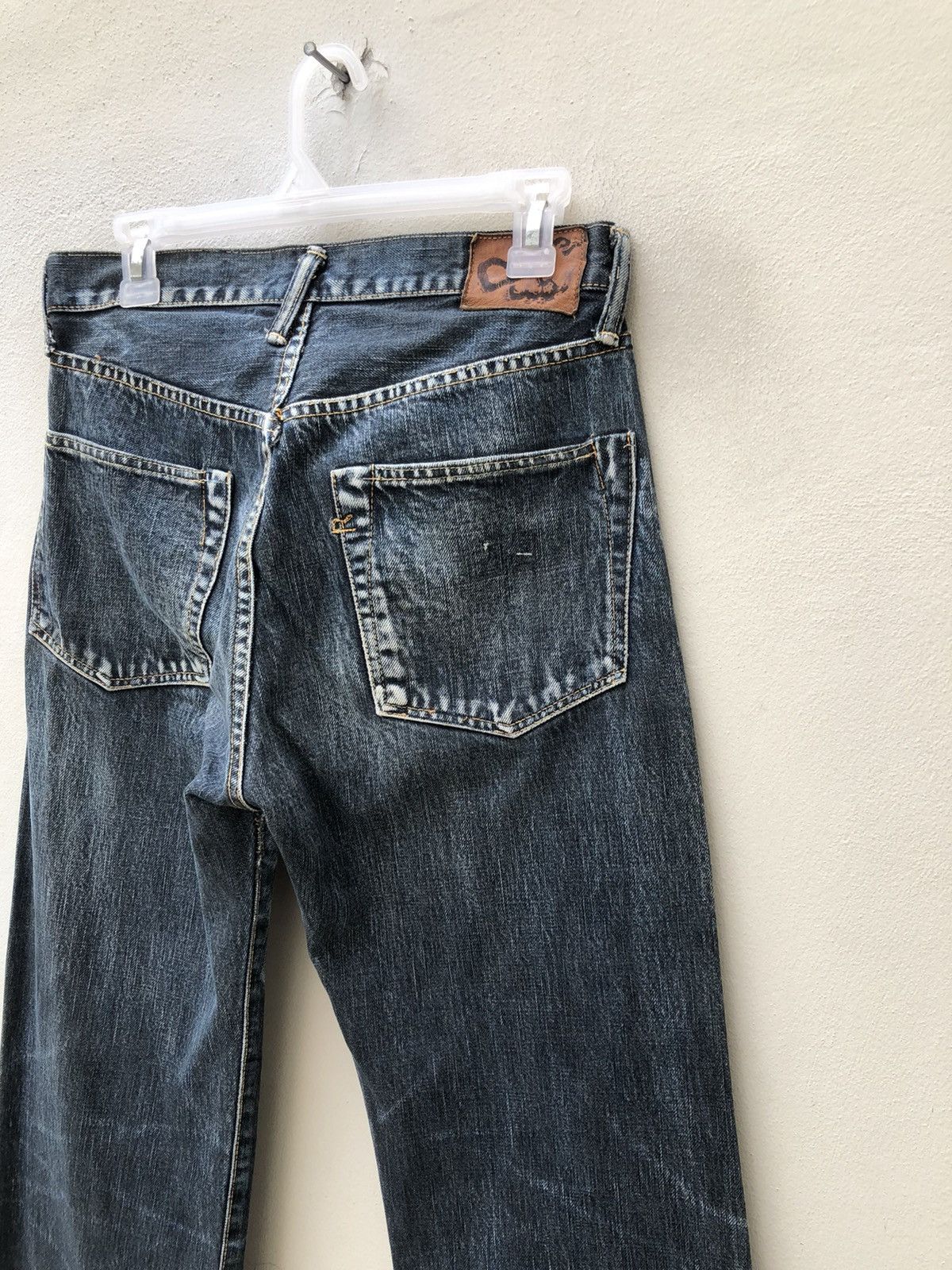 45rpm Vintage 45rpm Japan Faded Indigo Denim Selvedge Jeans Size US 29 - 19 Thumbnail