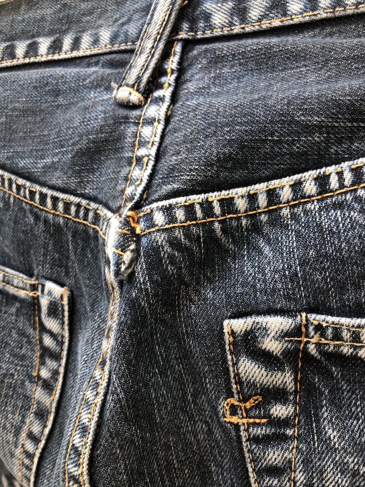 45rpm Vintage 45rpm Japan Faded Indigo Denim Selvedge Jeans Size US 29 - 20 Thumbnail