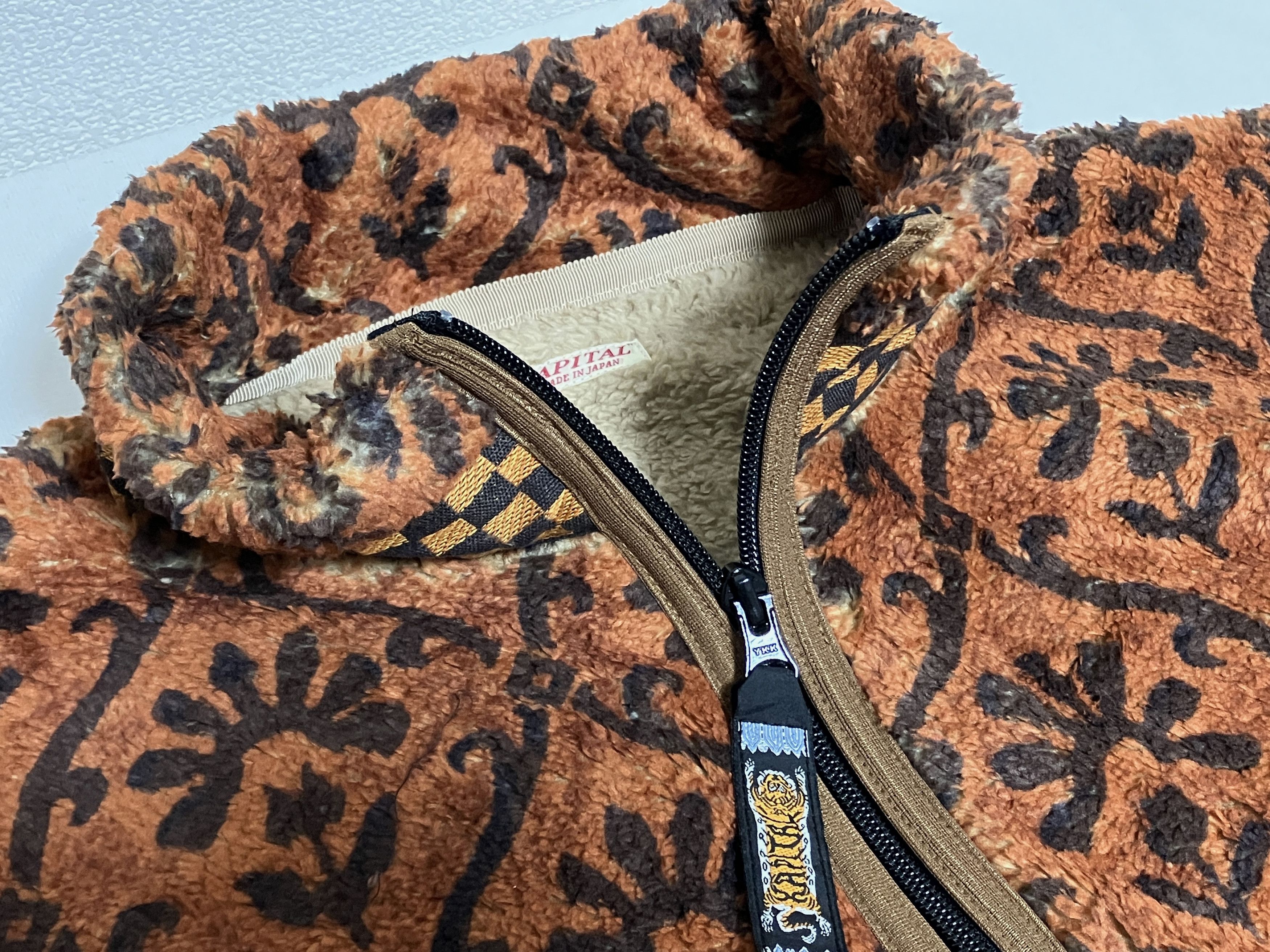Kapital KAPITAL YOSEMITE arabesque fleece zip up blouson new brown L Size US L / EU 52-54 / 3 - 4 Thumbnail