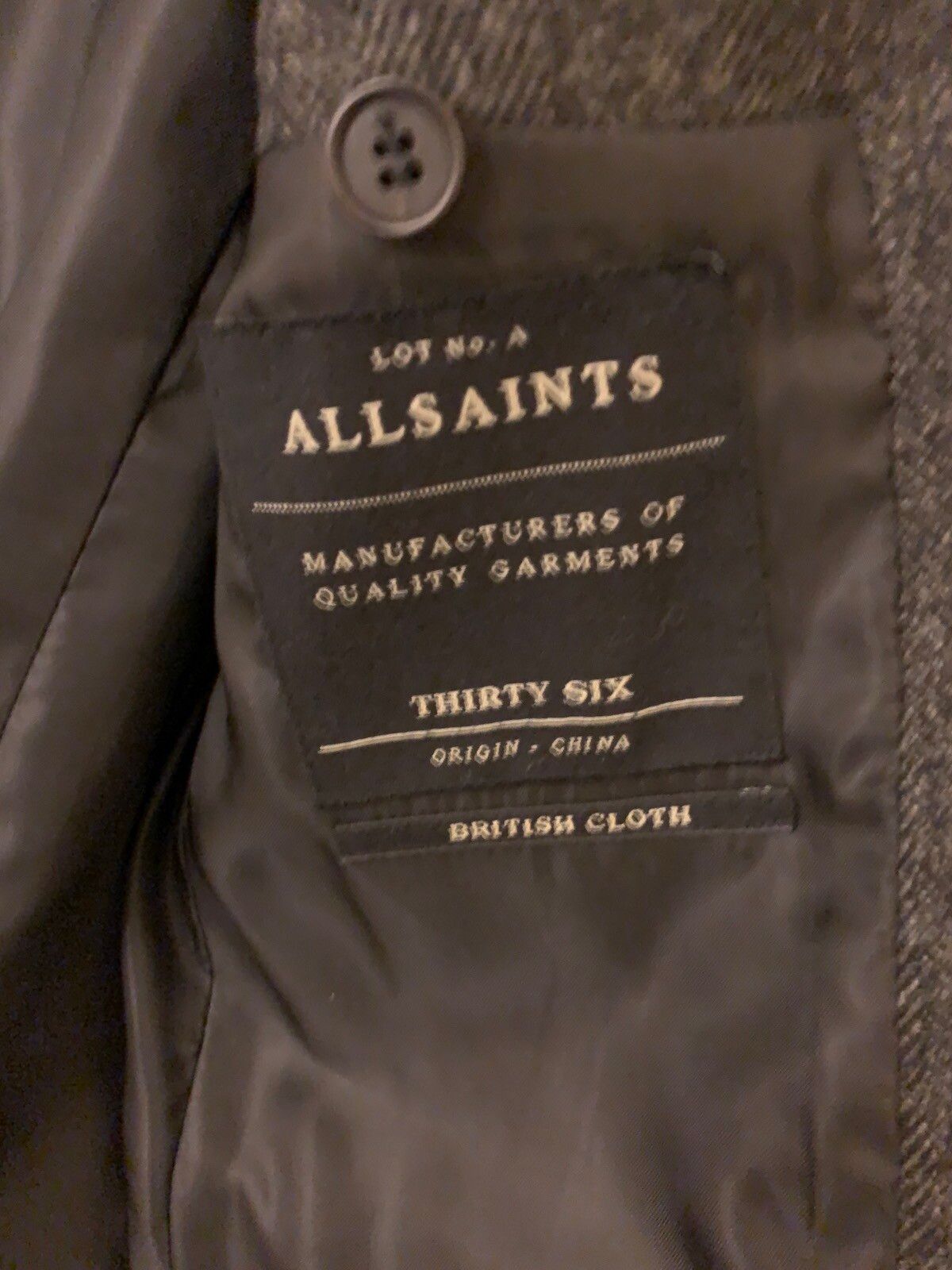 Allsaints Allsaints Moon Wool Overcoat - Sz 36/Small Size US S / EU 44-46 / 1 - 6 Thumbnail
