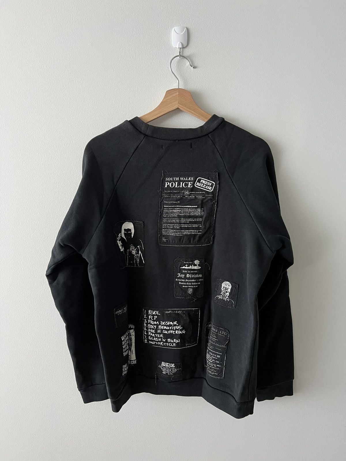 Raf Simons Raf Simons AW01 Riot!Riot!Riot! Patchwork sweater | Grailed