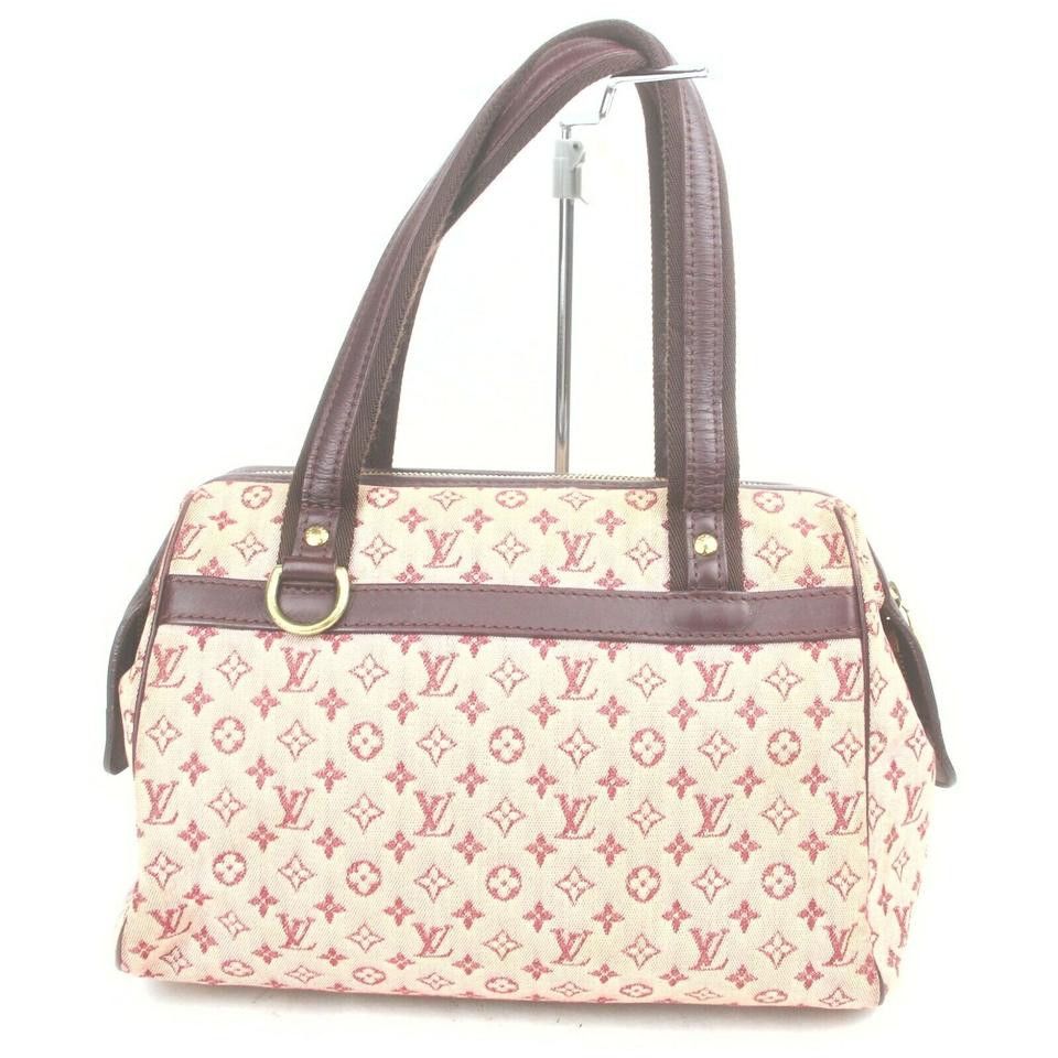 Louis Vuitton Red Josephine PM Speedy Boston Bag 39LV713
