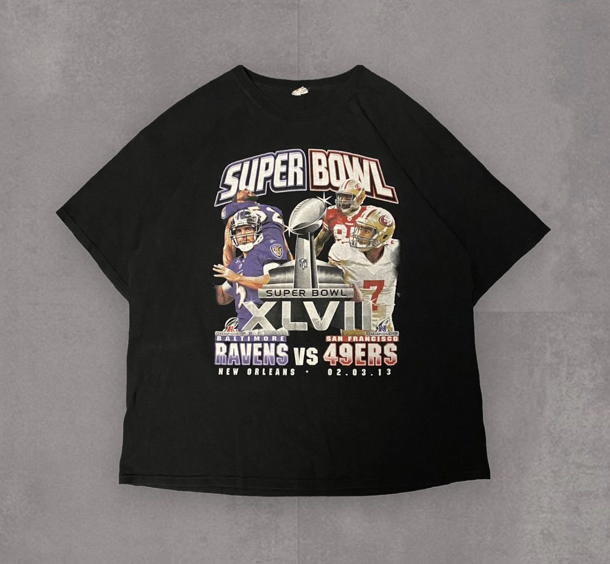 Super Bowl XLVII Ravens Vs 49ers Double Sided Shirt