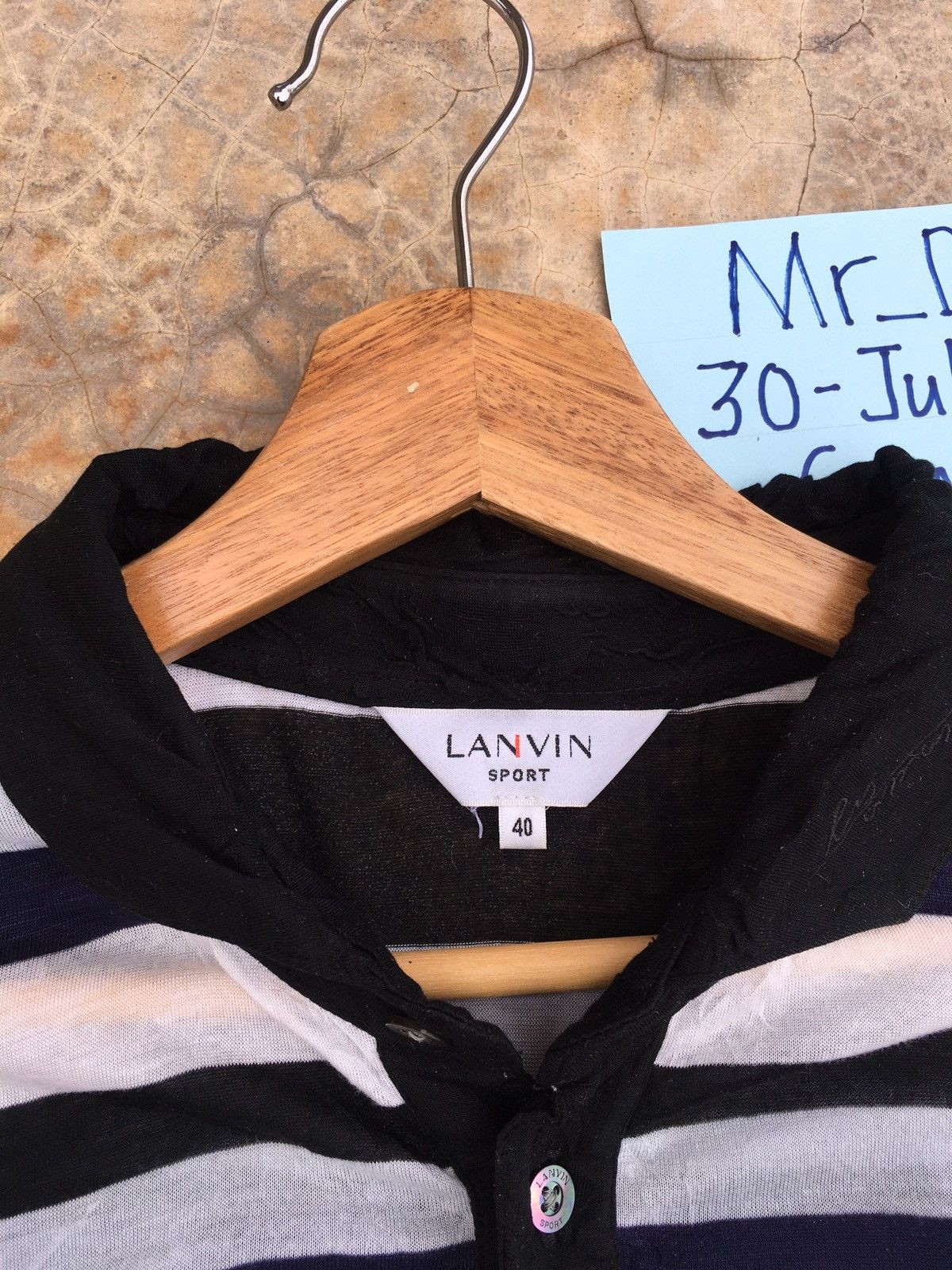 Lanvin Vintage Lanvin Stripes Longsleeve Shirt Size US L / EU 52-54 / 3 - 8 Thumbnail