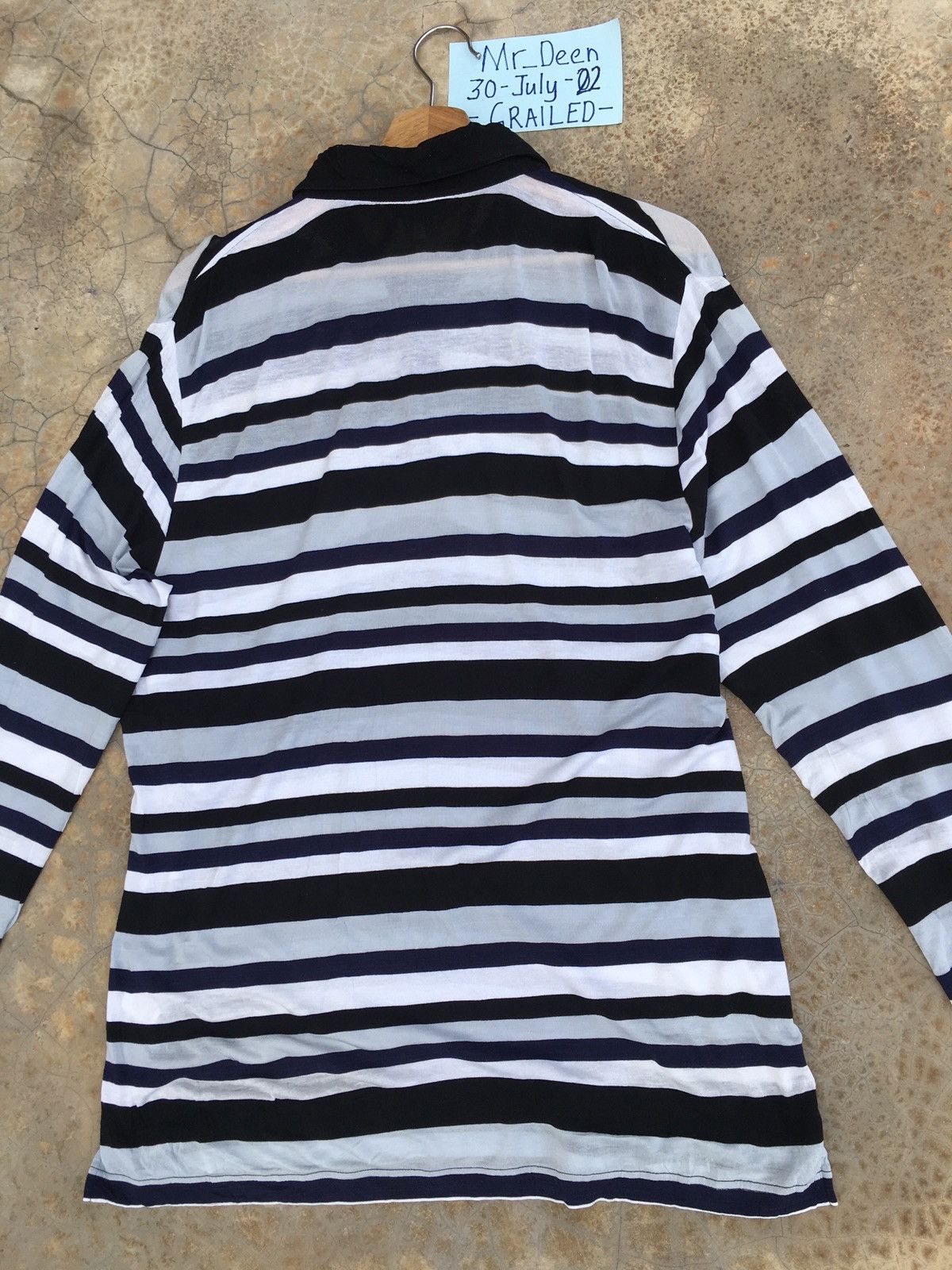 Lanvin Vintage Lanvin Stripes Longsleeve Shirt Size US L / EU 52-54 / 3 - 16 Thumbnail