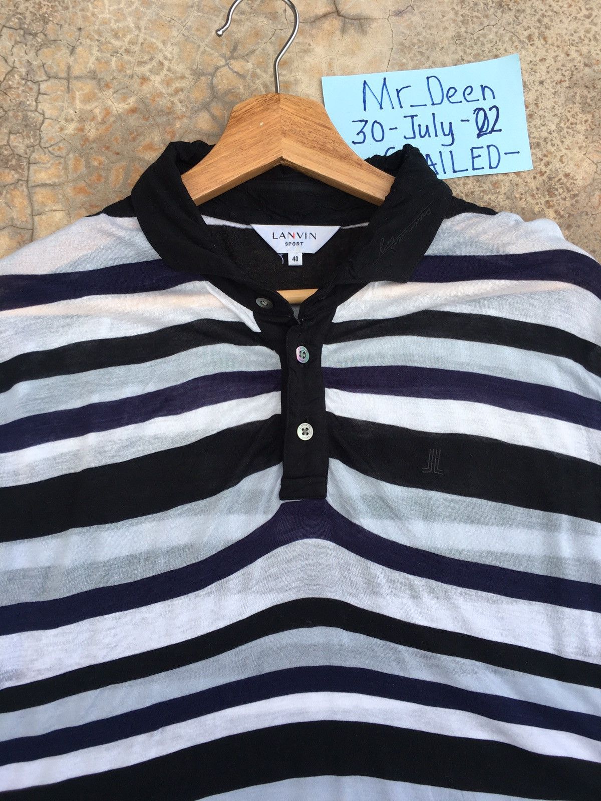Lanvin Vintage Lanvin Stripes Longsleeve Shirt Size US L / EU 52-54 / 3 - 2 Thumbnail