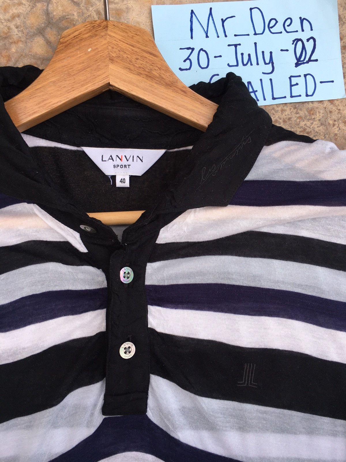 Lanvin Vintage Lanvin Stripes Longsleeve Shirt Size US L / EU 52-54 / 3 - 7 Thumbnail