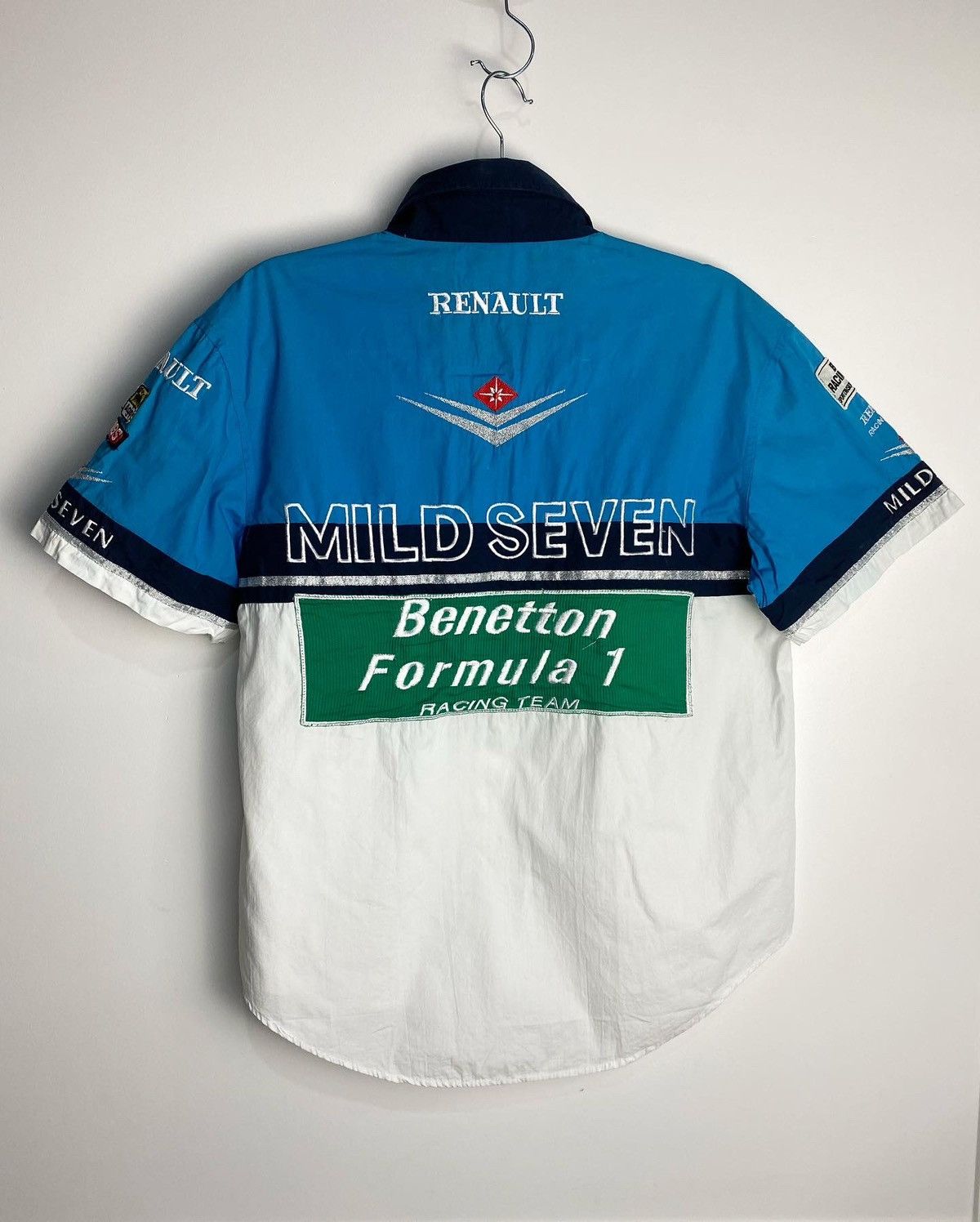 Sports Specialties 90s Benetton Formula 1 Mild Seven Pit Crew Shirt Size US M / EU 48-50 / 2 - 1 Thumbnail