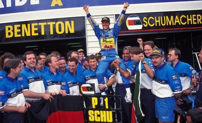 Sports Specialties 90s Benetton Formula 1 Mild Seven Pit Crew Shirt Size US M / EU 48-50 / 2 - 2 Thumbnail