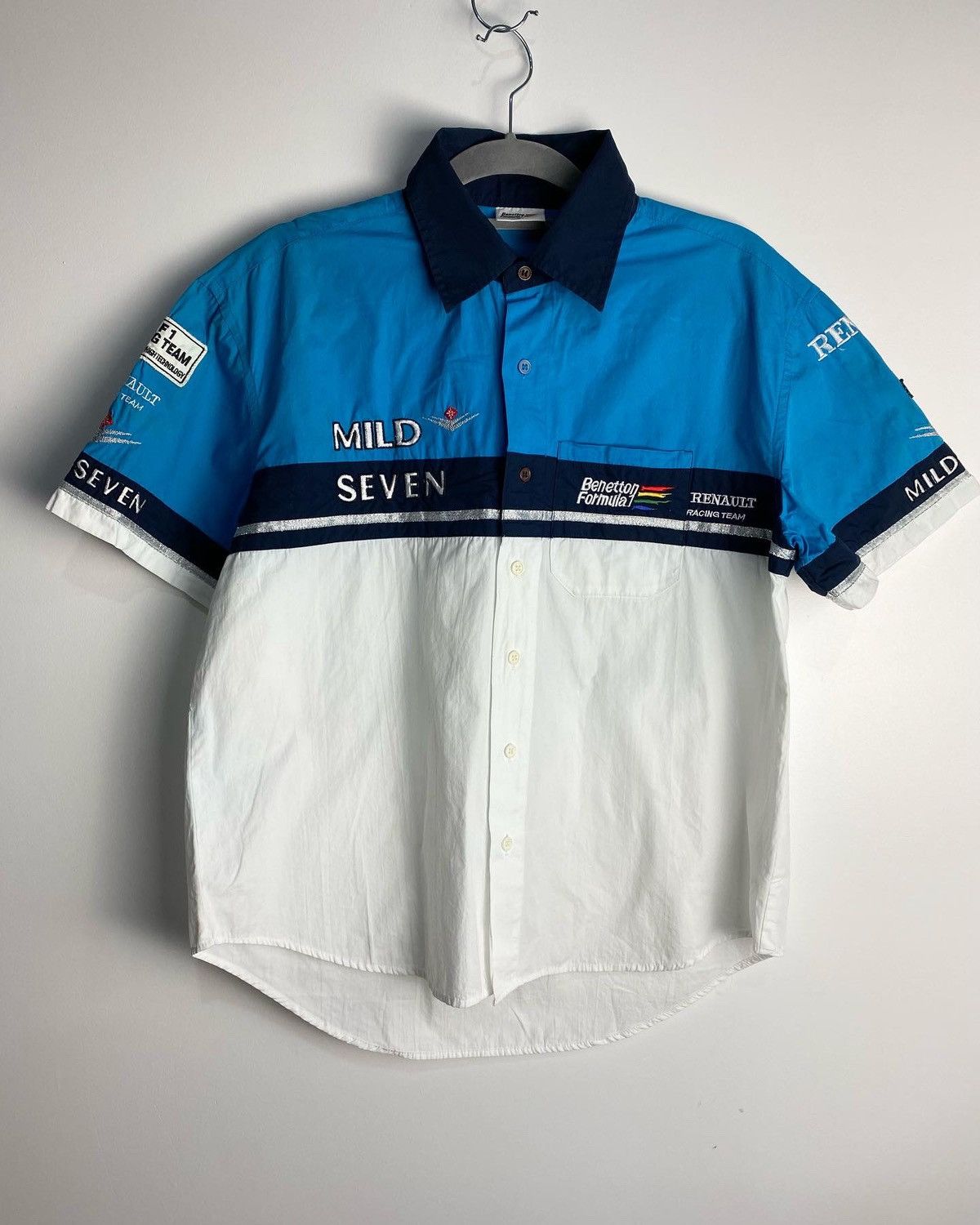 Sports Specialties 90s Benetton Formula 1 Mild Seven Pit Crew Shirt Size US M / EU 48-50 / 2 - 3 Thumbnail