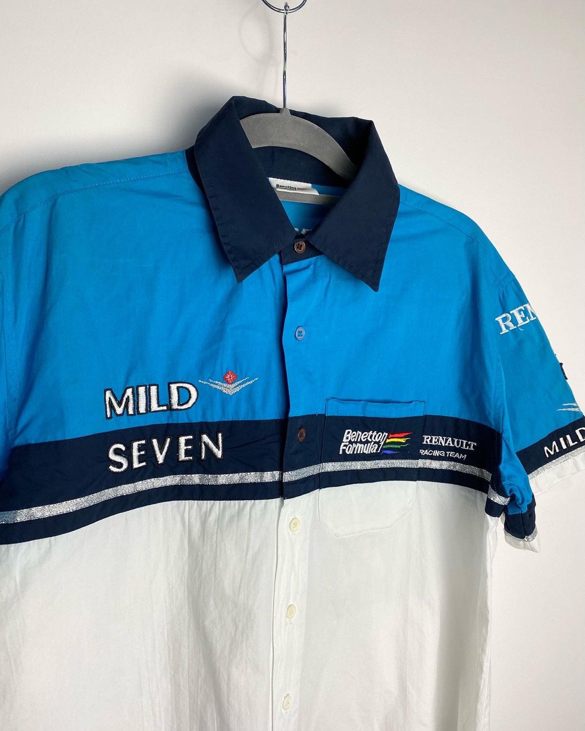 Sports Specialties 90s Benetton Formula 1 Mild Seven Pit Crew Shirt Size US M / EU 48-50 / 2 - 5 Thumbnail