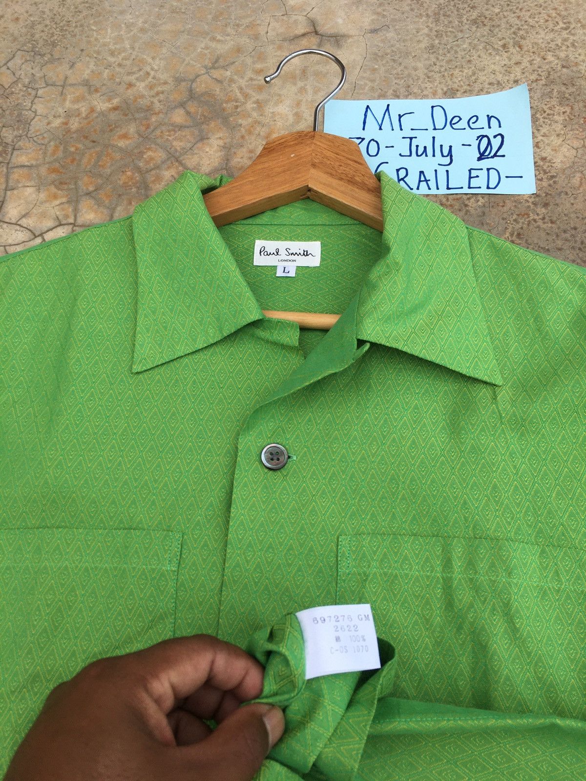 Paul Smith Vintage Paul Smith Buttons Up Collar Shirt Size US M / EU 48-50 / 2 - 8 Thumbnail