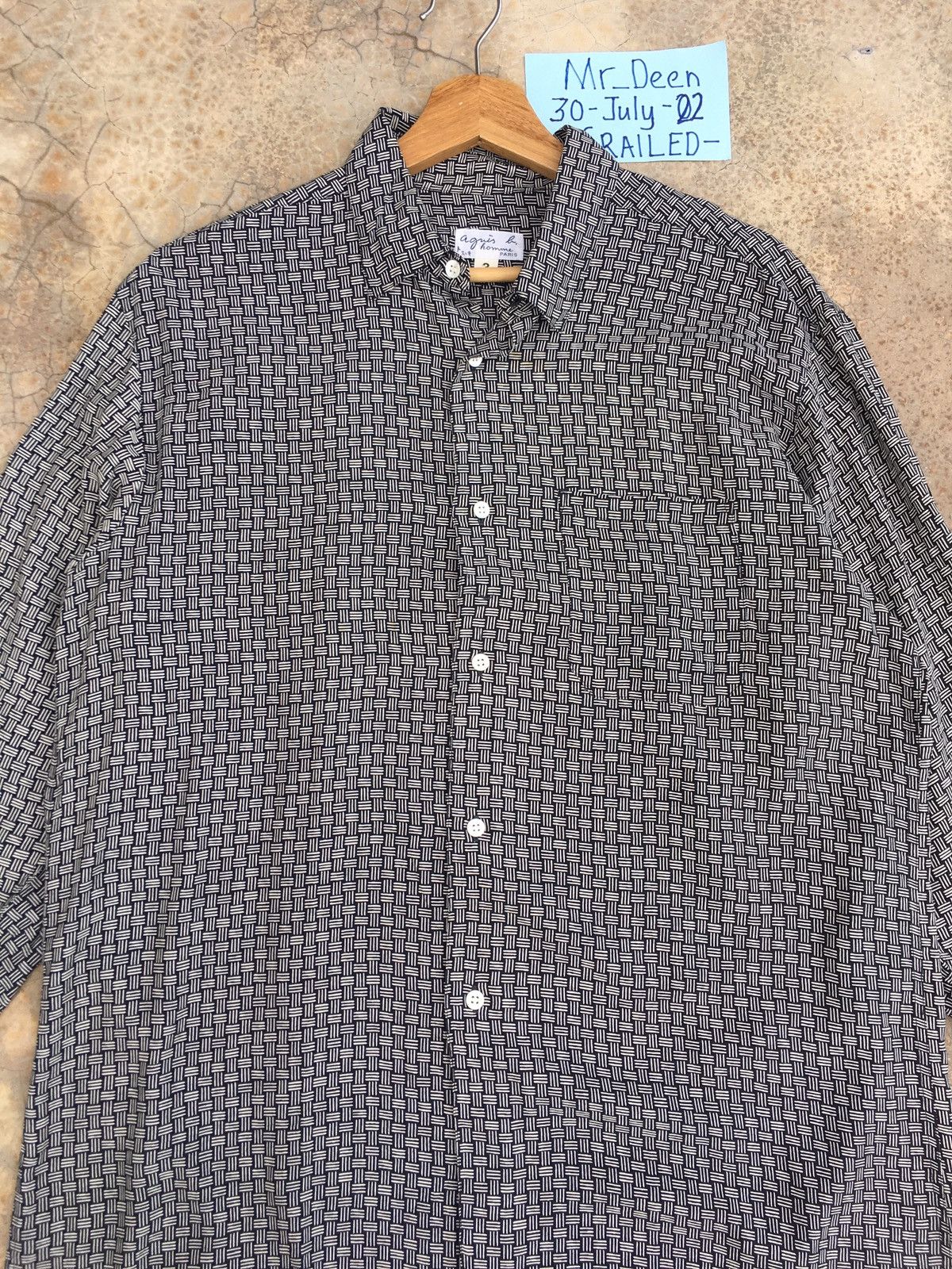 agnes b. Vintage Agnes b Buttons Up Collar Shirt Size US L / EU 52-54 / 3 - 5 Thumbnail