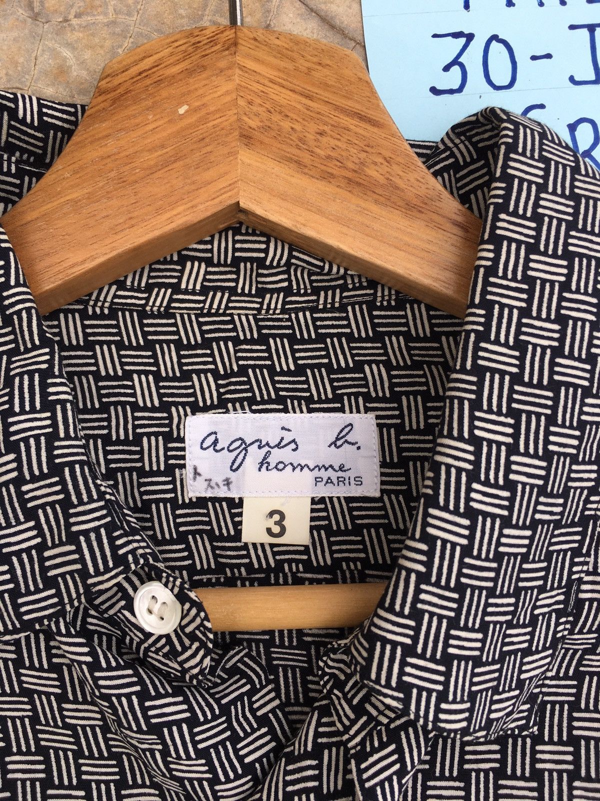 agnes b. Vintage Agnes b Buttons Up Collar Shirt Size US L / EU 52-54 / 3 - 7 Thumbnail