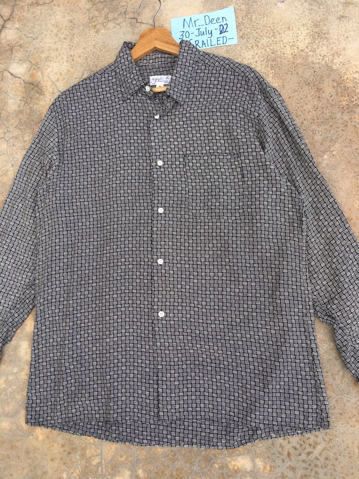 agnes b. Vintage Agnes b Buttons Up Collar Shirt Size US L / EU 52-54 / 3 - 4 Thumbnail