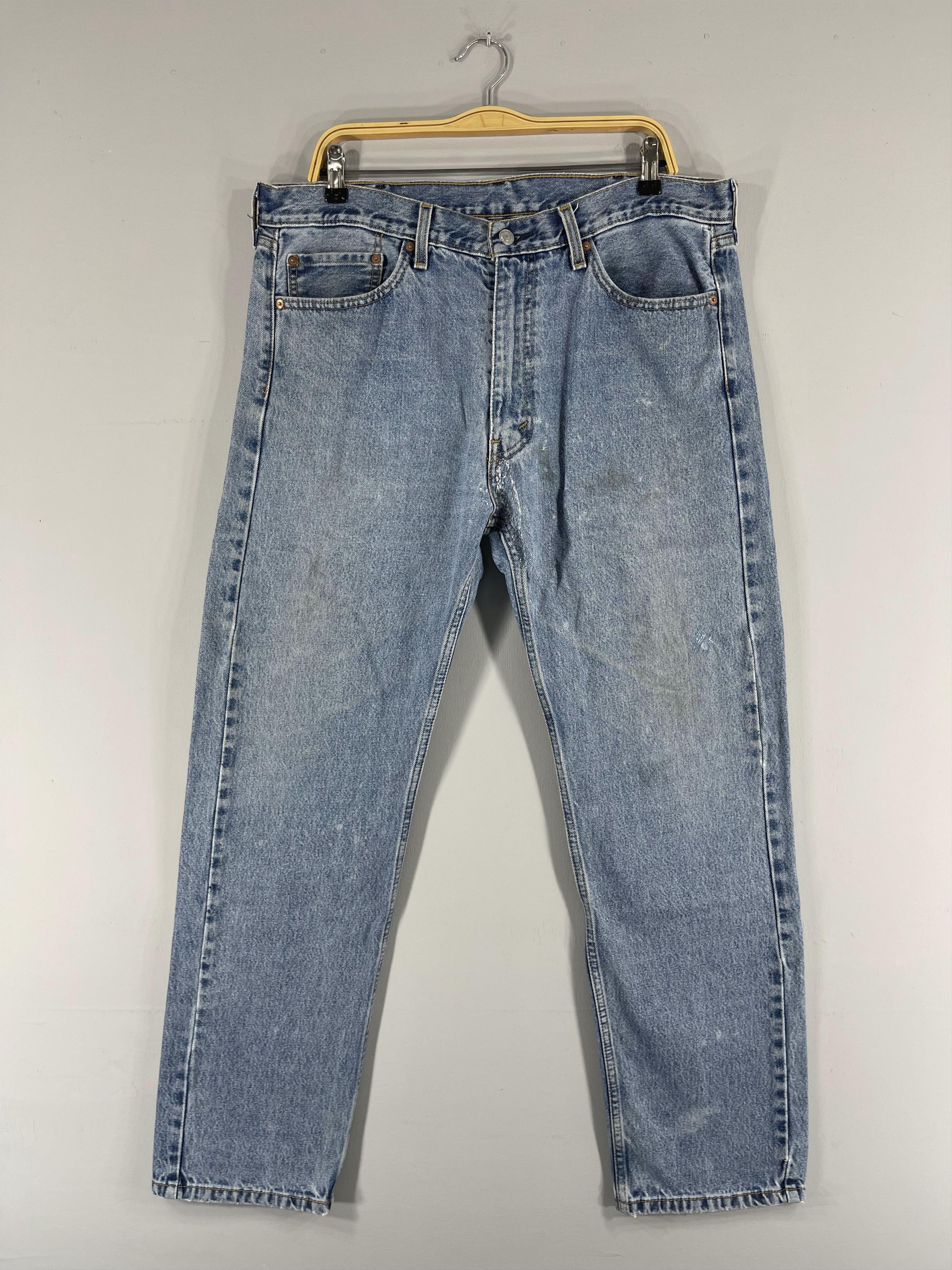 Size 38 Vintage Levis 505 Distressed Dirty High Rise Jeans