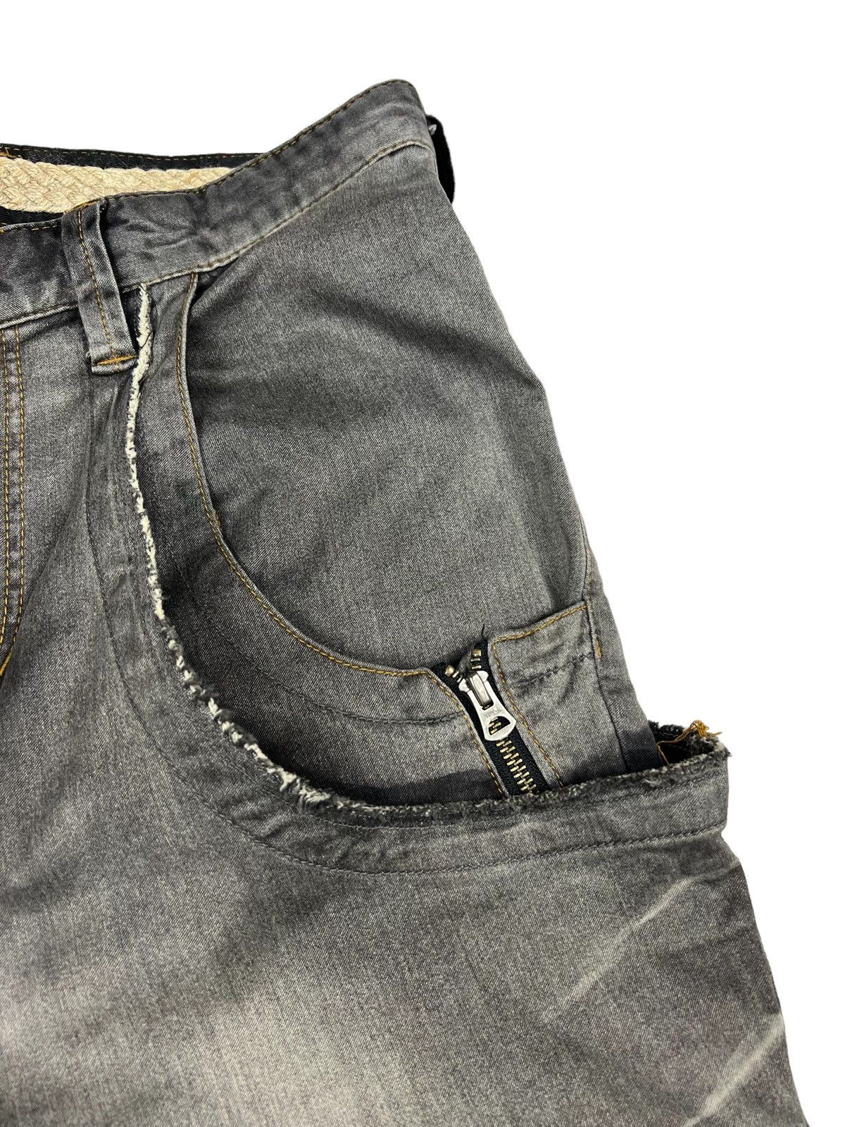 PPFM PPFM Crazy Washed Black Double Pocket Anarcho Denim Size US 34 / EU 50 - 10 Thumbnail