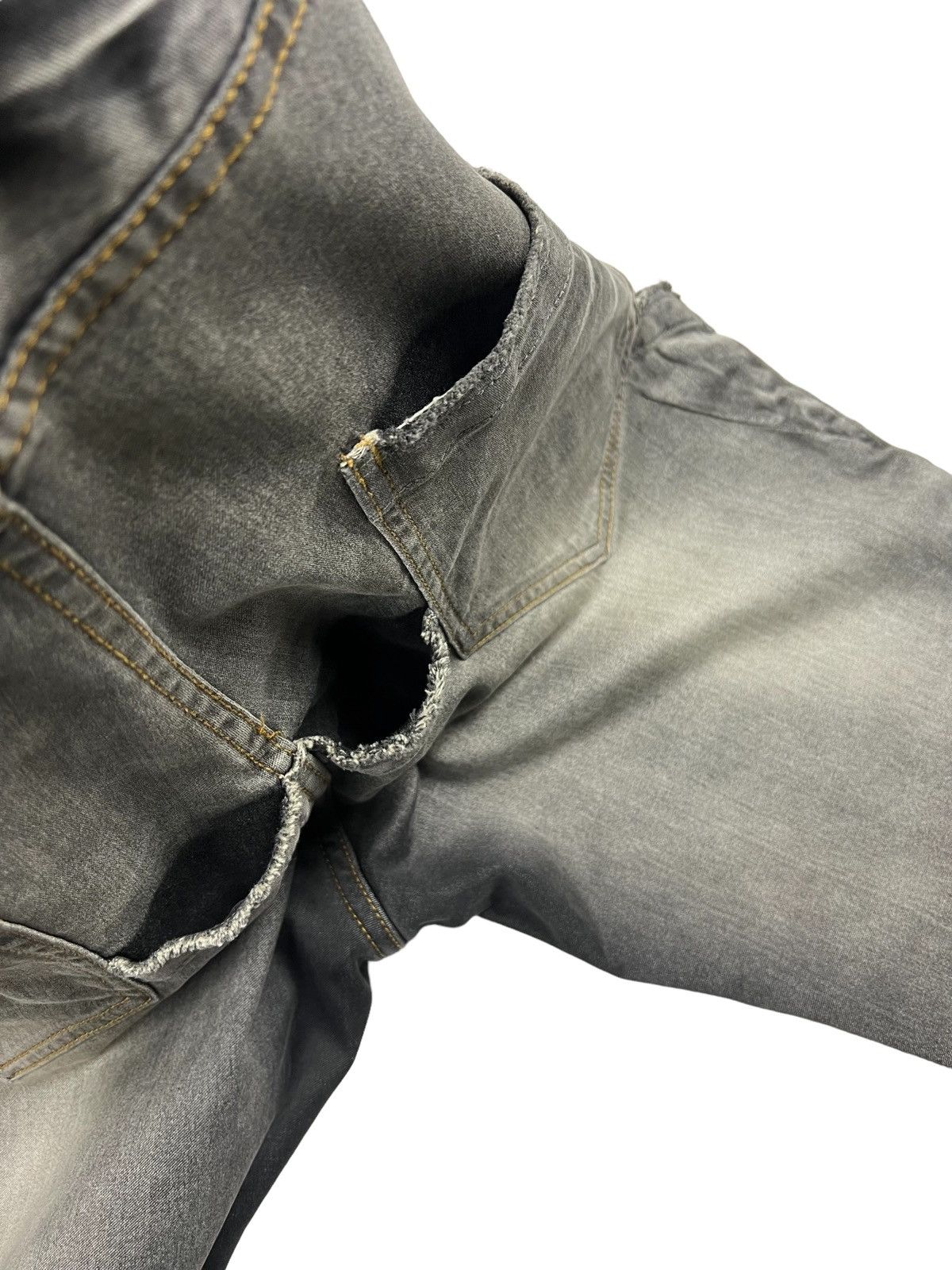 PPFM PPFM Crazy Washed Black Double Pocket Anarcho Denim Size US 34 / EU 50 - 8 Thumbnail