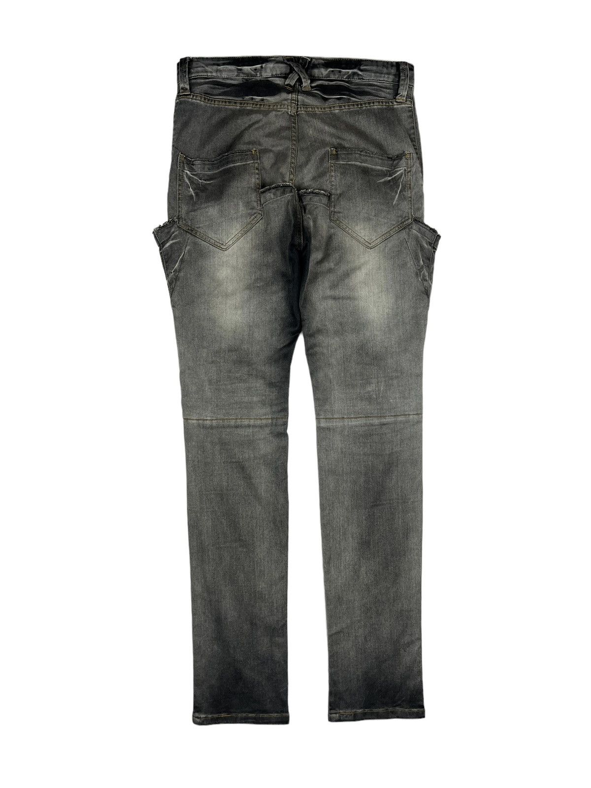 PPFM PPFM Crazy Washed Black Double Pocket Anarcho Denim Size US 34 / EU 50 - 2 Thumbnail