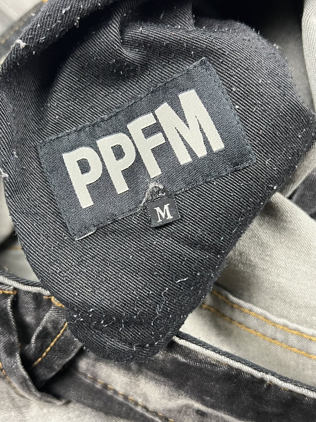 PPFM PPFM Crazy Washed Black Double Pocket Anarcho Denim Size US 34 / EU 50 - 16 Thumbnail