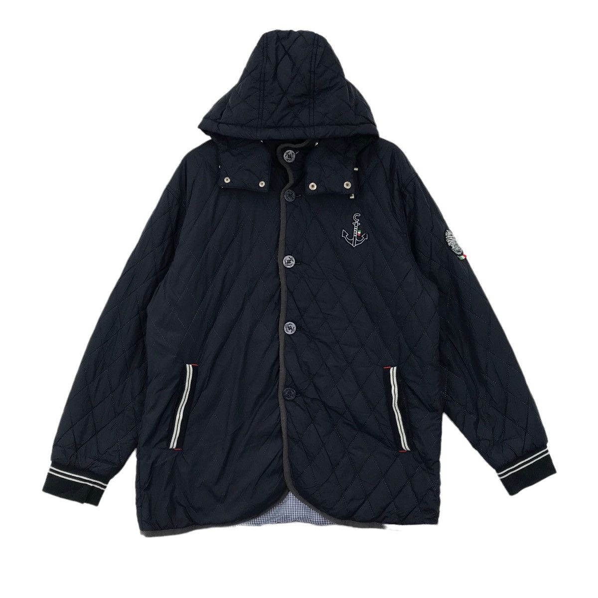 Other Vintage CAPRI BLUE Napoli Italia Quilted Jacket ItalianBrand Size US L / EU 52-54 / 3 - 1 Thumbnail