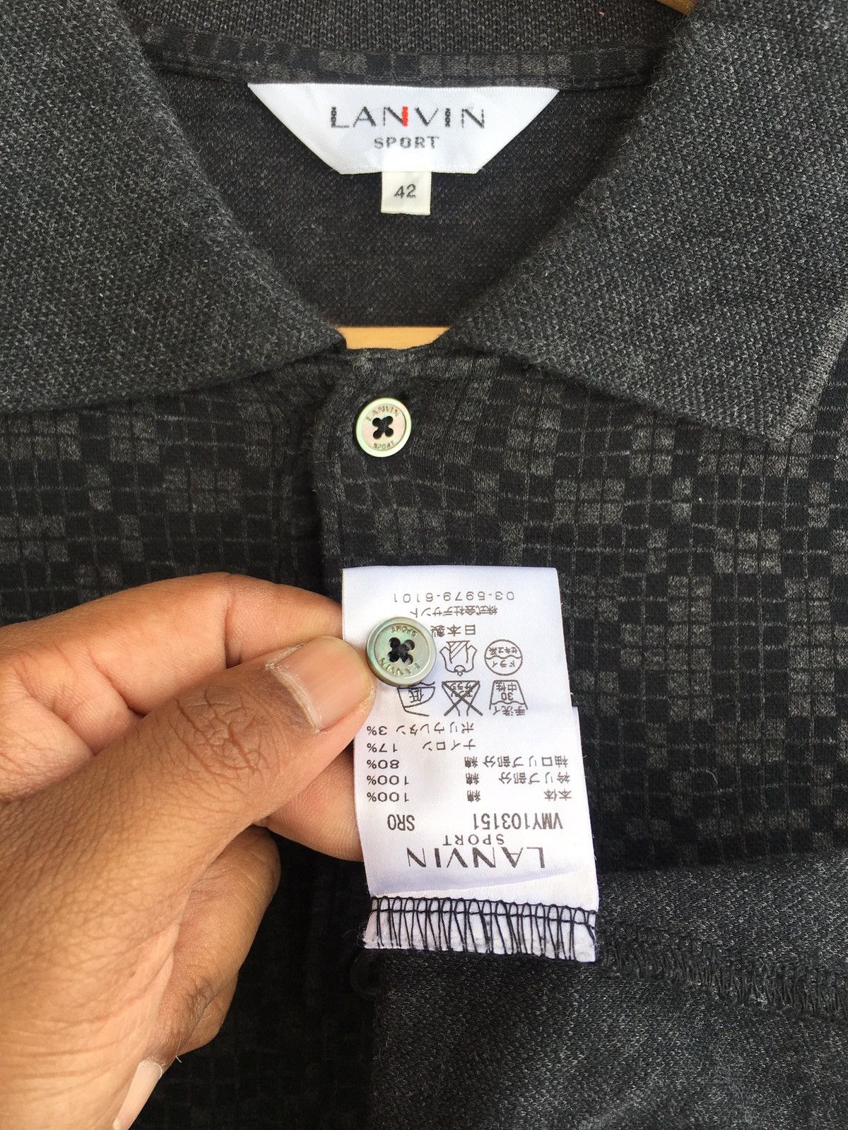 Lanvin Rare Vintage Lanvin Longsleeve Collar Shirt Size US L / EU 52-54 / 3 - 9 Thumbnail
