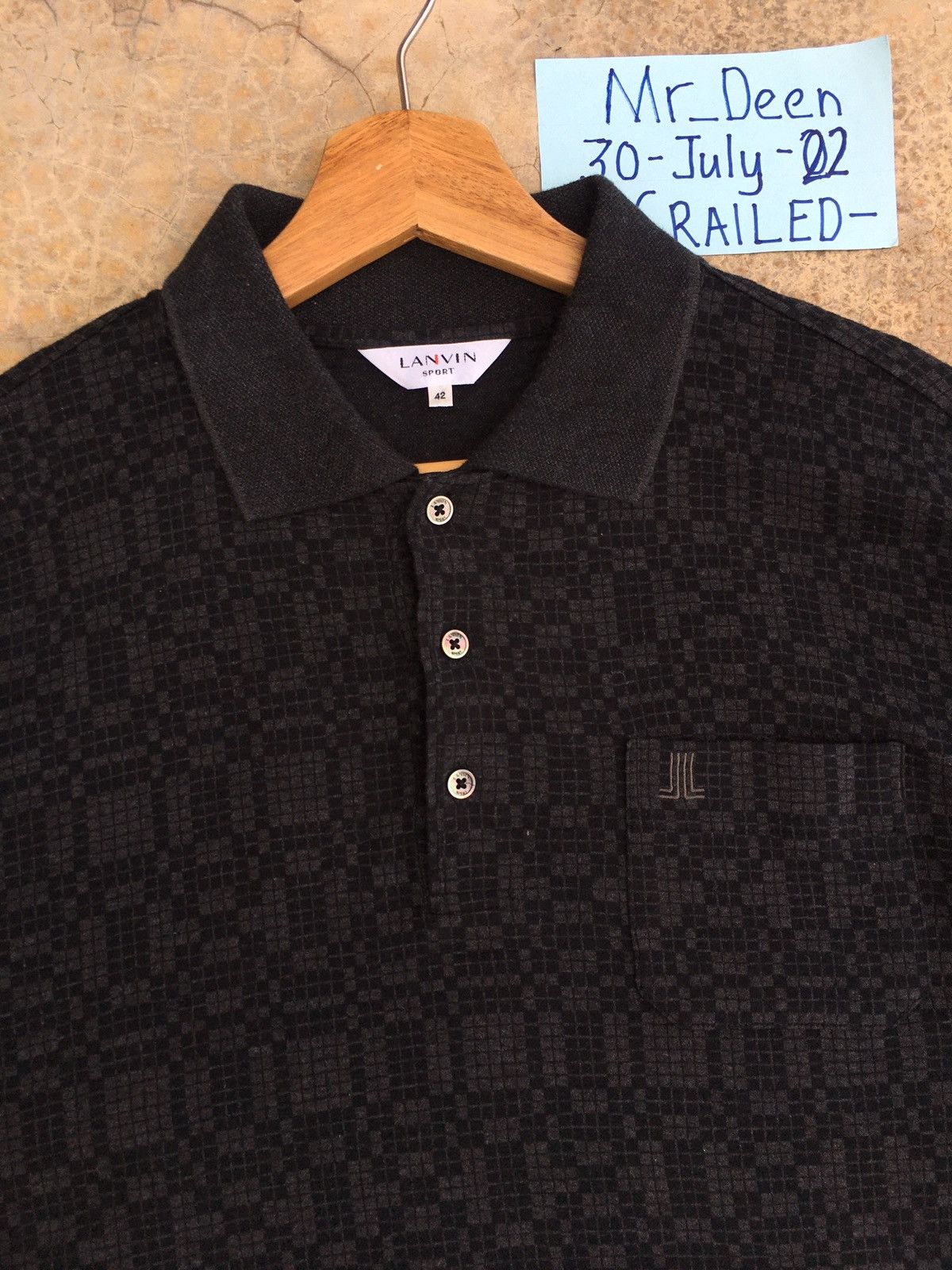 Lanvin Rare Vintage Lanvin Longsleeve Collar Shirt Size US L / EU 52-54 / 3 - 5 Thumbnail