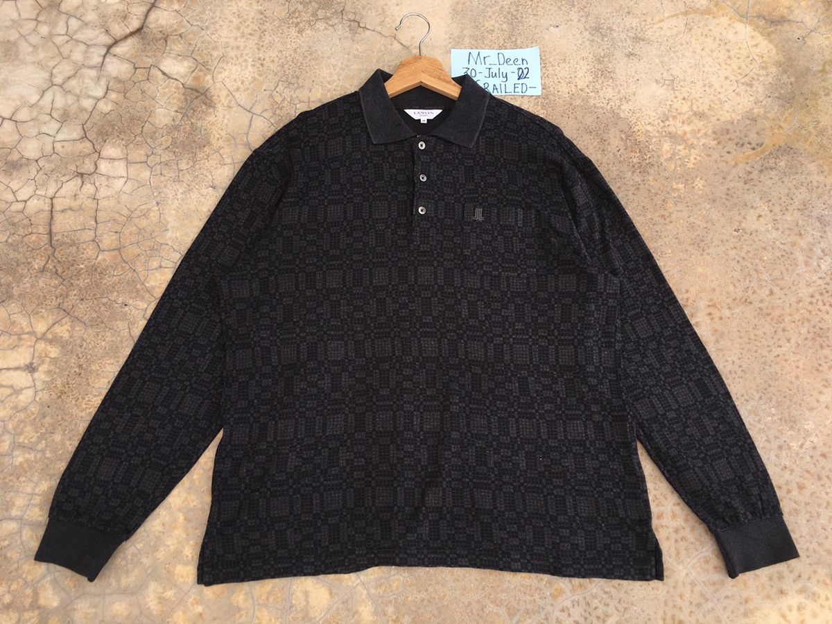Rare Vintage Lanvin Longsleeve Collar Shirt