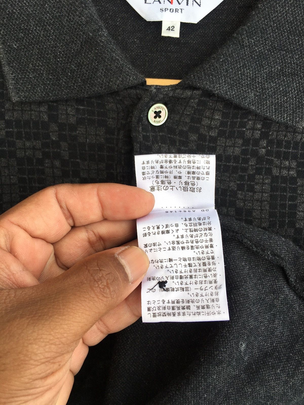 Lanvin Rare Vintage Lanvin Longsleeve Collar Shirt Size US L / EU 52-54 / 3 - 10 Thumbnail