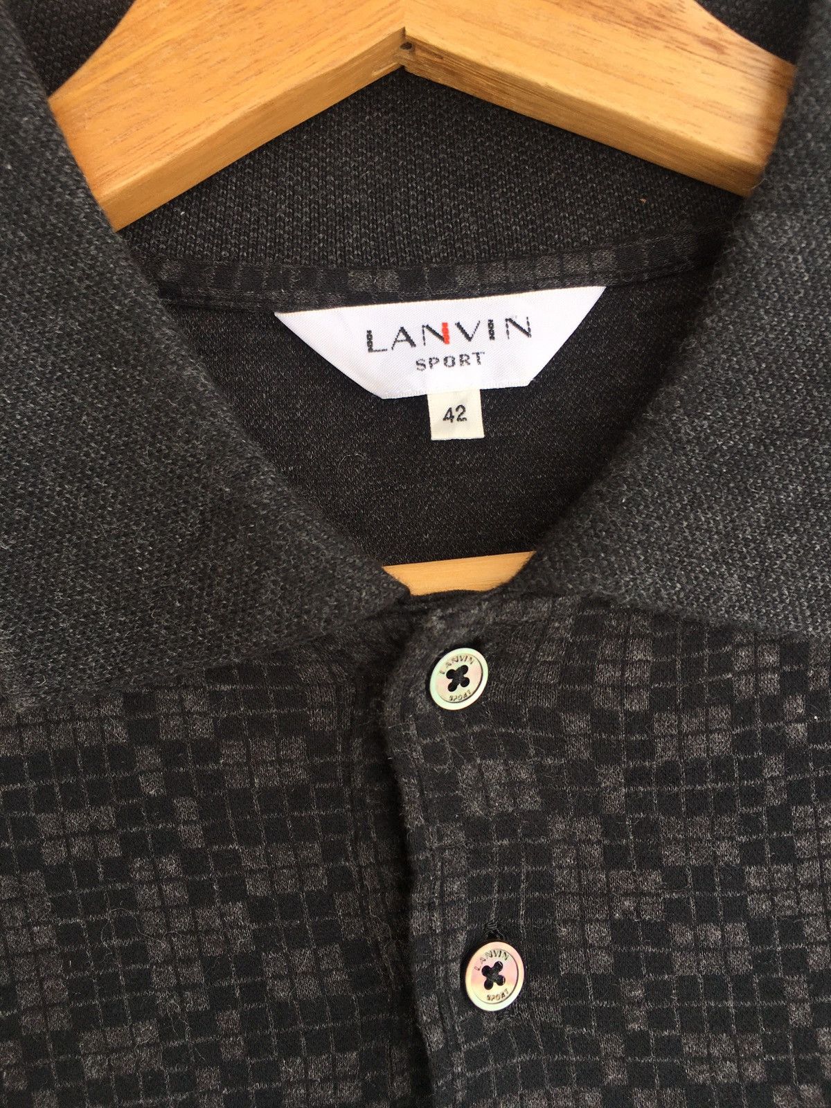 Lanvin Rare Vintage Lanvin Longsleeve Collar Shirt Size US L / EU 52-54 / 3 - 7 Thumbnail