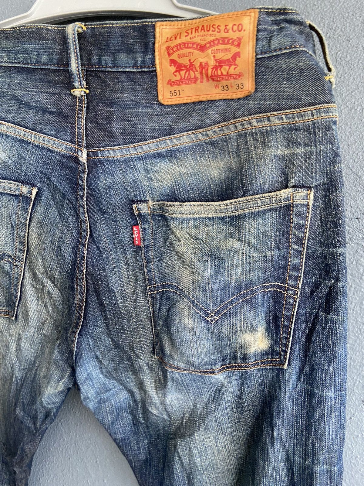 Levi’s 551 Distressed Denim