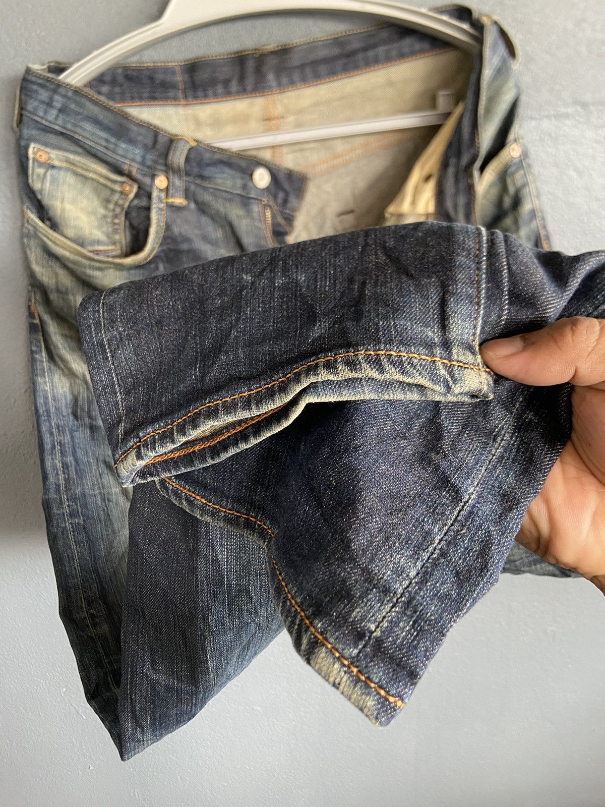 Levi’s 551 Distressed Denim