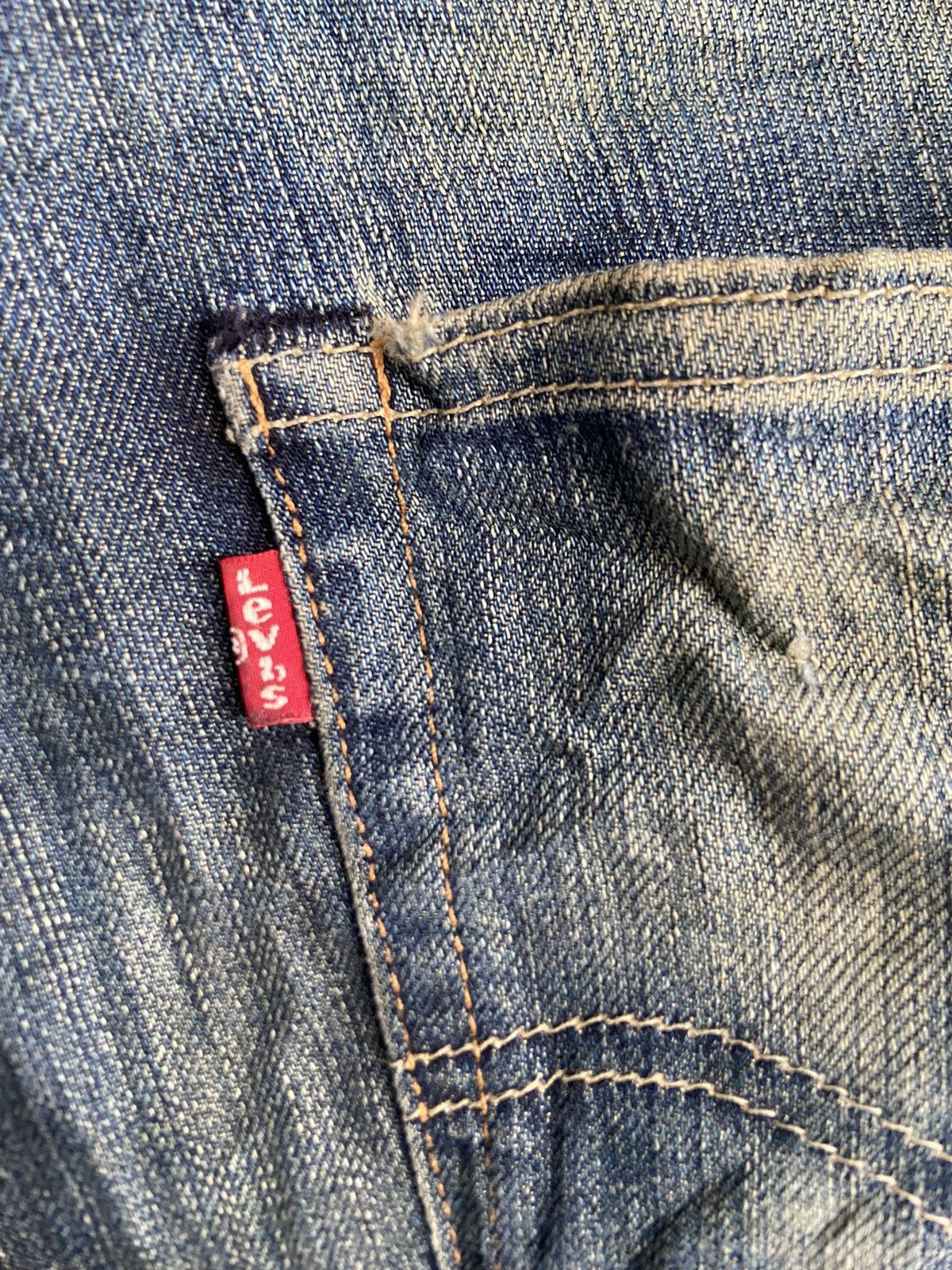 Levi’s 551 Distressed Denim