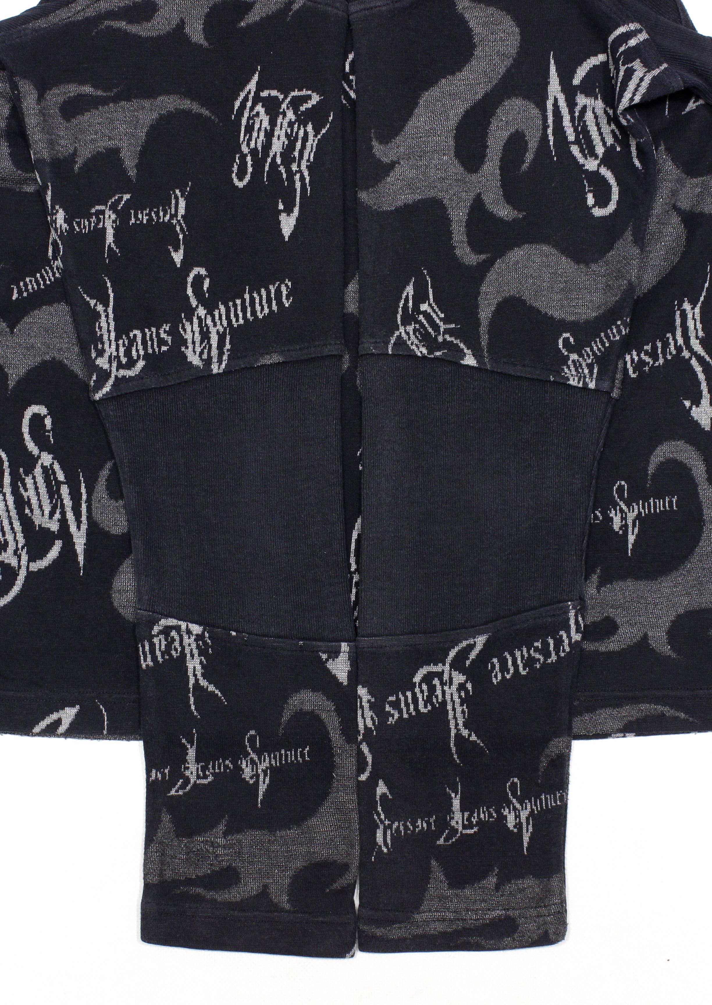 Versace 90S Gothic Tribal Tattoo Cotton Sweater Vintage Size L / US 10 / IT 46 - 5 Thumbnail