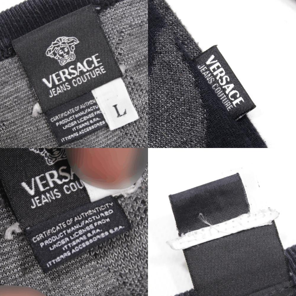 Versace 90S Gothic Tribal Tattoo Cotton Sweater Vintage Size L / US 10 / IT 46 - 10 Thumbnail