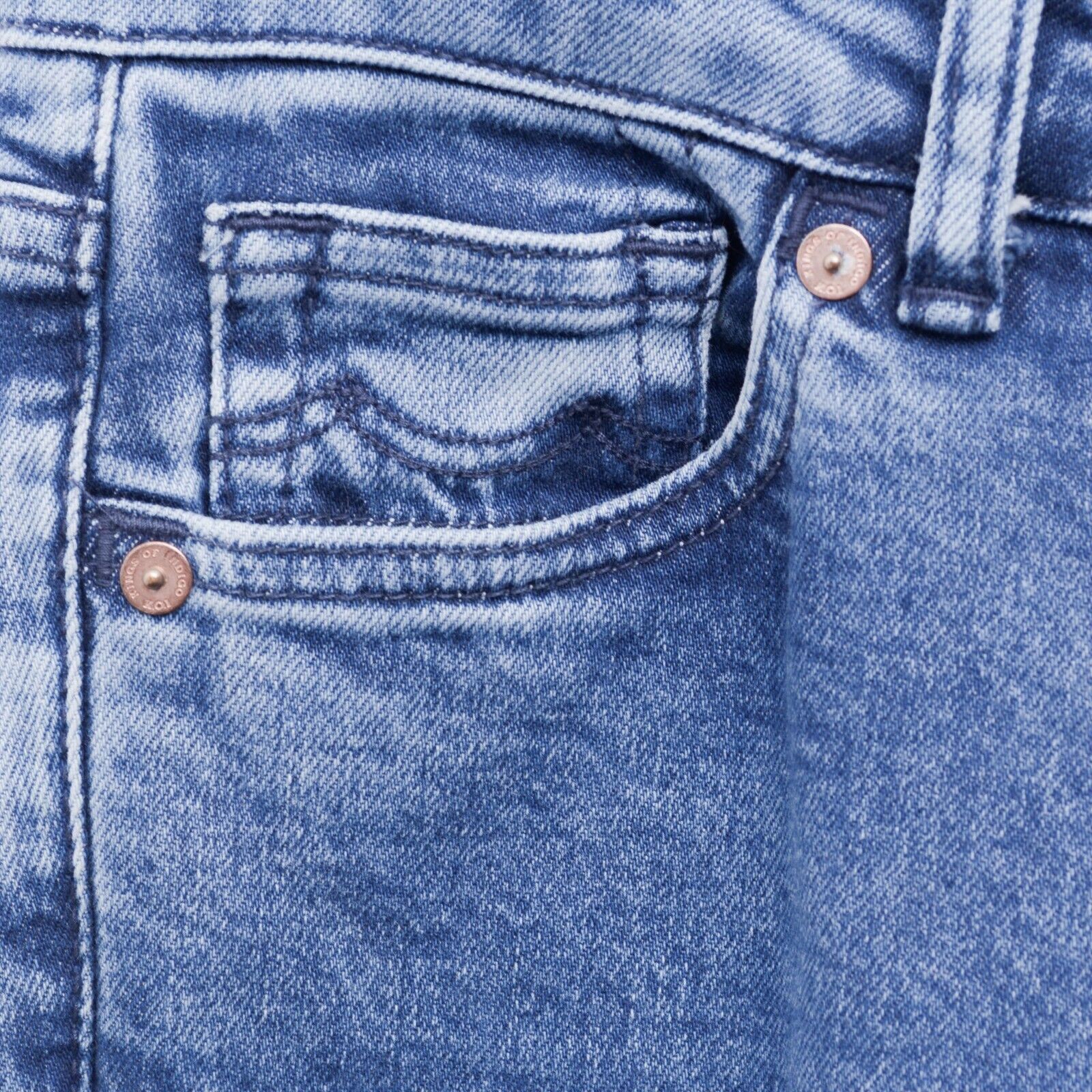 Indigo × Kings Of Indigo Juno Super Slim W28 L32 Jeans Trousers Pants KOI Denim Size 28" / US 6 / IT 42 - 3 Thumbnail