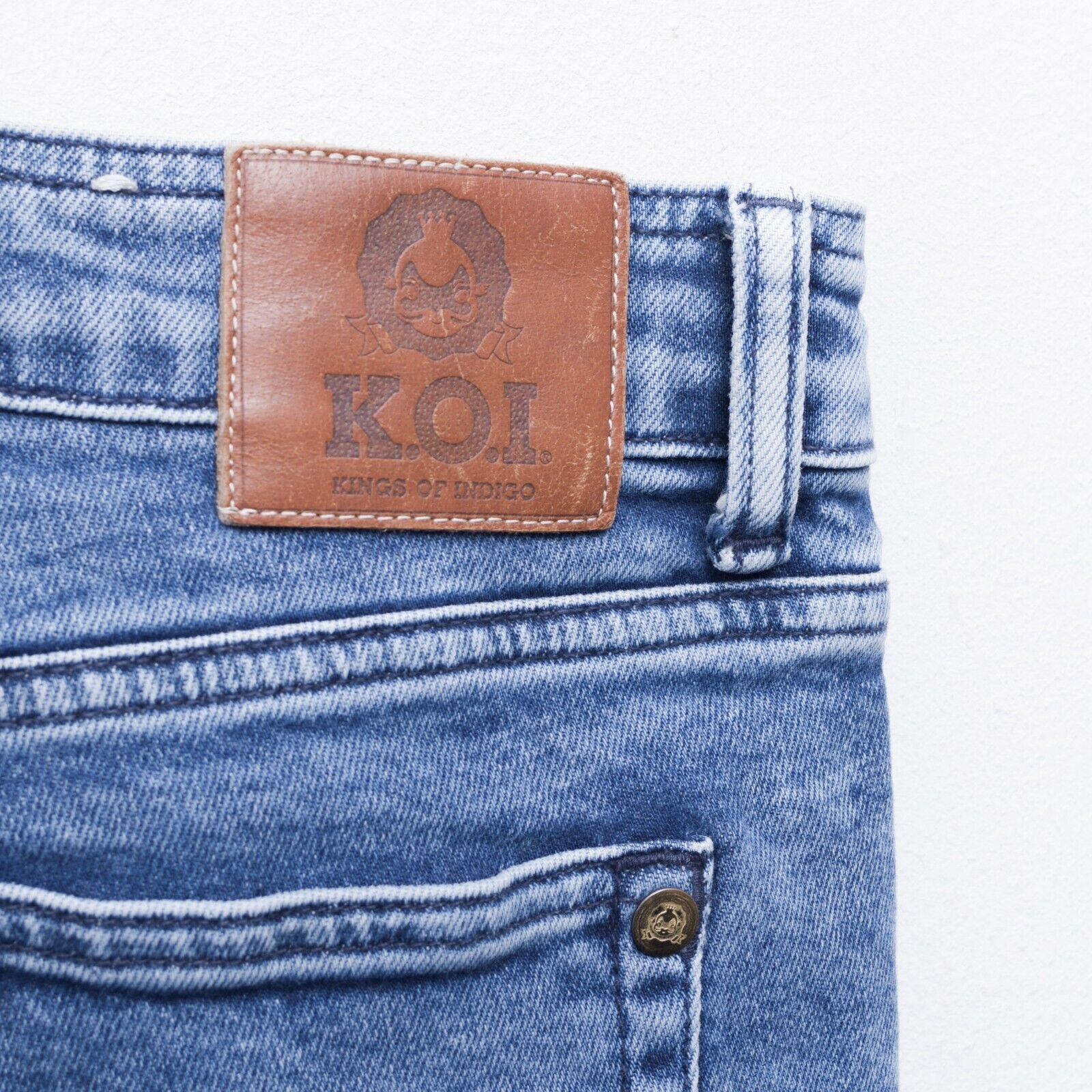 Indigo × Kings Of Indigo Juno Super Slim W28 L32 Jeans Trousers Pants KOI Denim Size 28" / US 6 / IT 42 - 8 Thumbnail