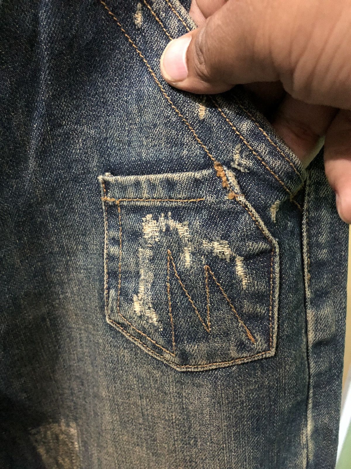 Dolce & Gabbana Vintage Dolce & Gabbana Distressed Denim Jeans Size US 32 / EU 48 - 6 Thumbnail