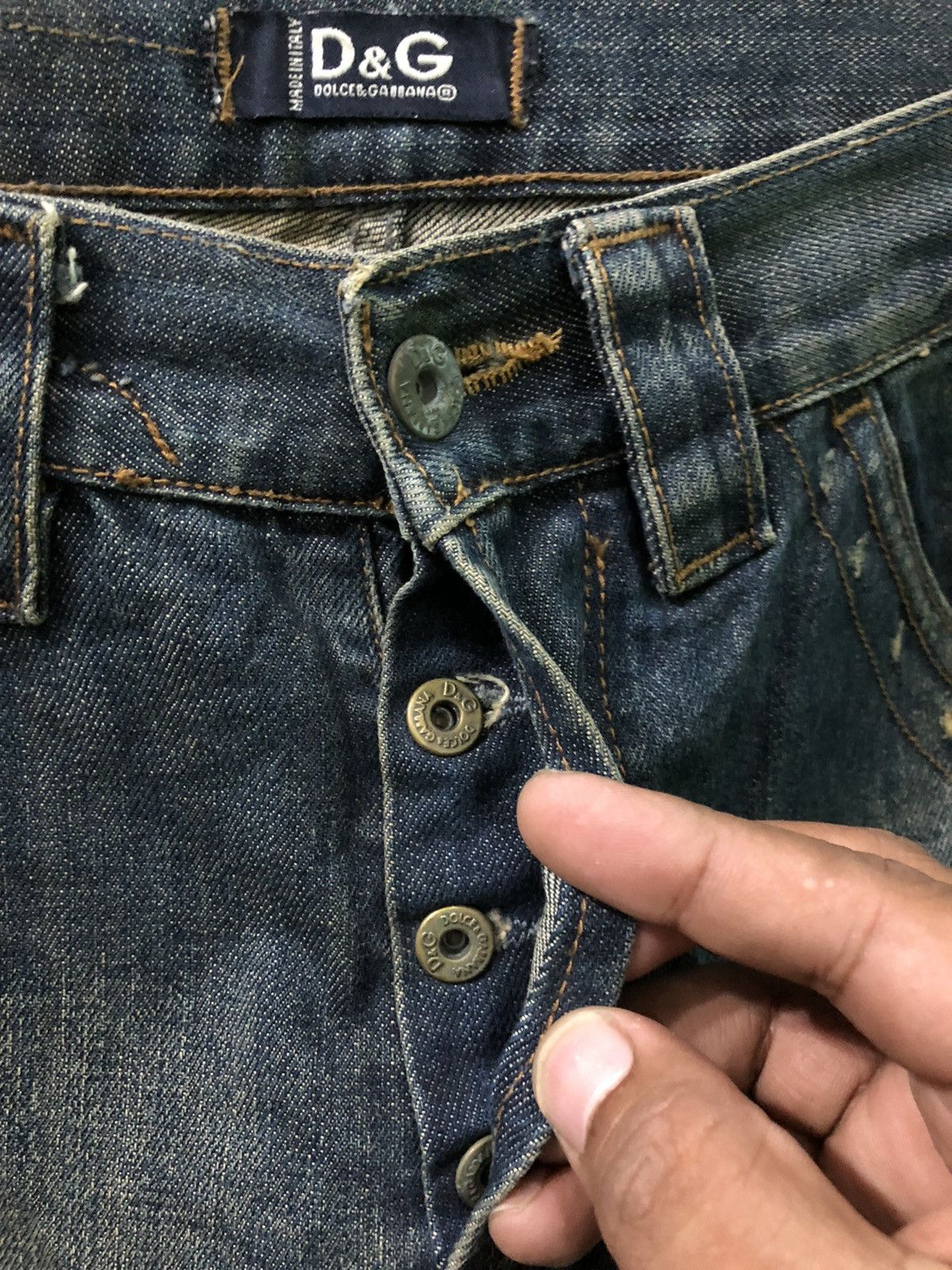 Dolce & Gabbana Vintage Dolce & Gabbana Distressed Denim Jeans Size US 32 / EU 48 - 5 Thumbnail