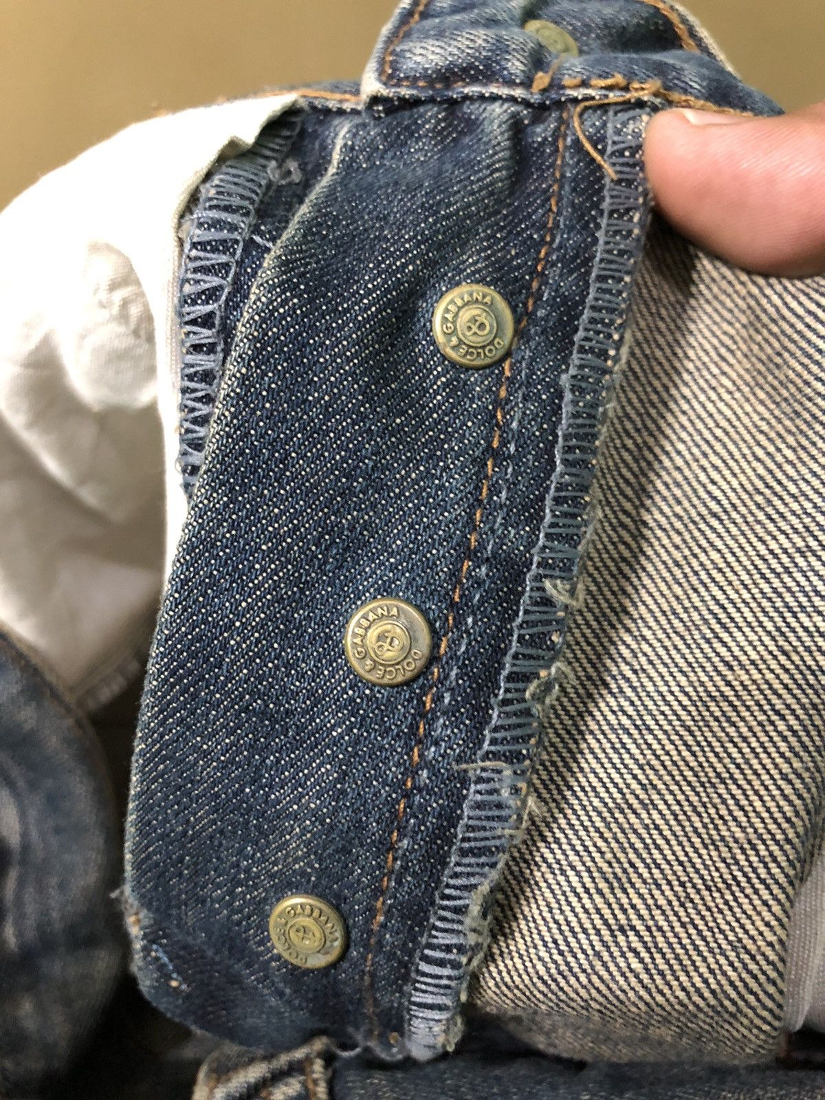 Dolce & Gabbana Vintage Dolce & Gabbana Distressed Denim Jeans Size US 32 / EU 48 - 13 Thumbnail